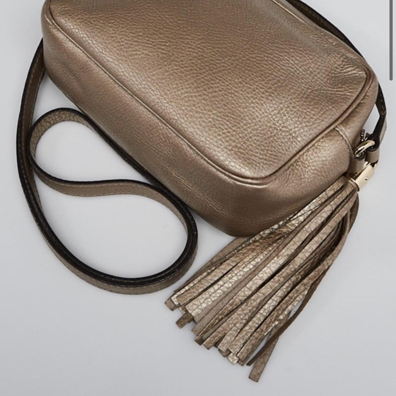 Gucci Pebbled Leather Soho Disco Small Shoulder Bag... Depop