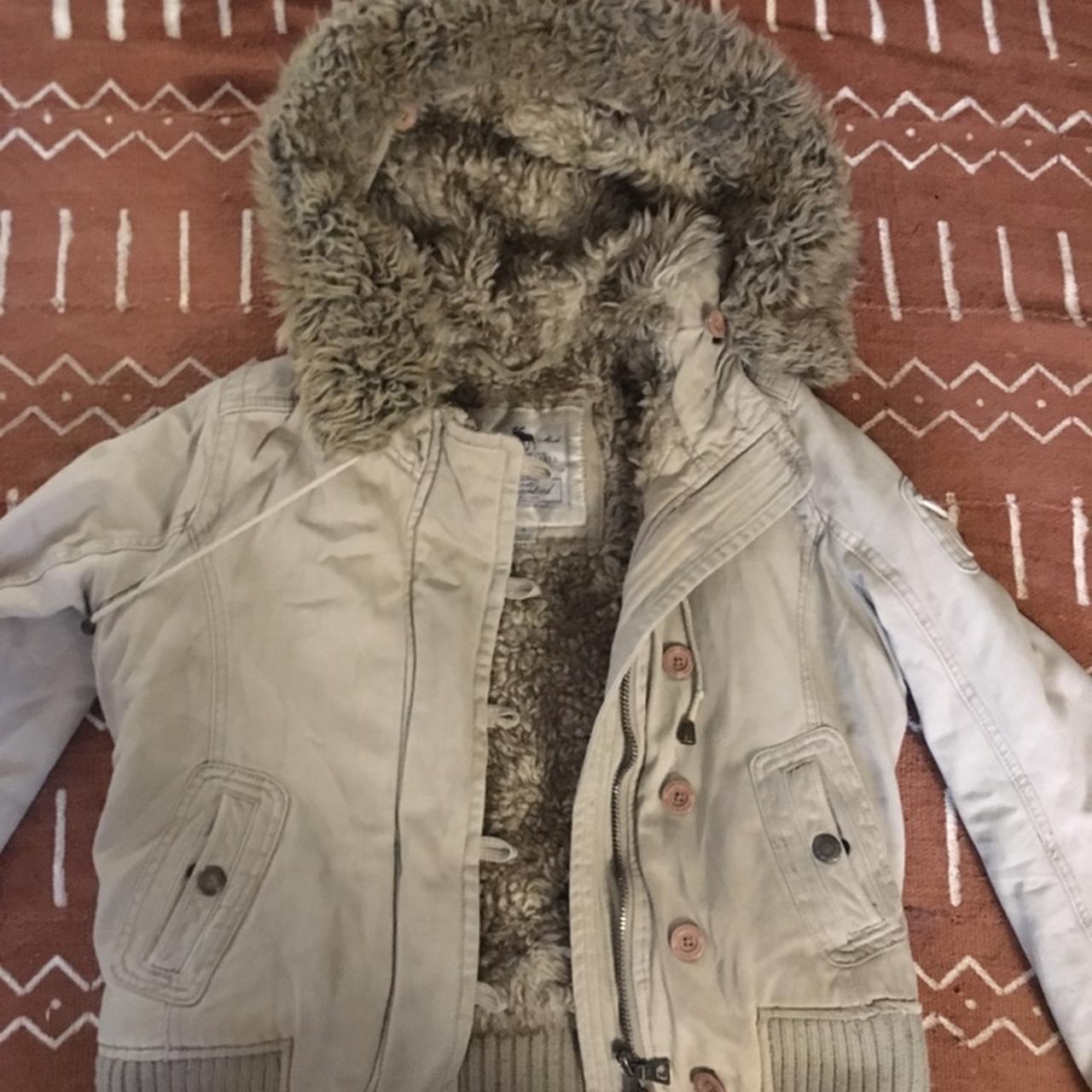 Tan fur hot sale lined jacket