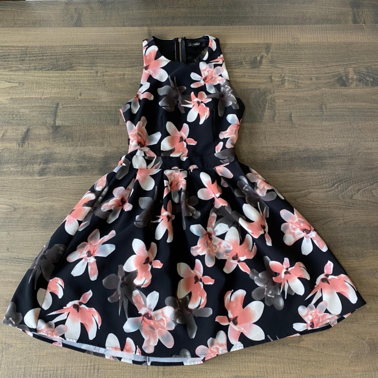 Papaya Floral Print RazorBack Dress size small Depop