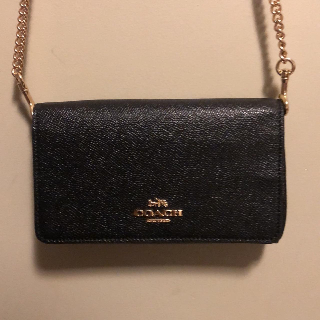 monogram coach rowan satchel purse with gold - Depop