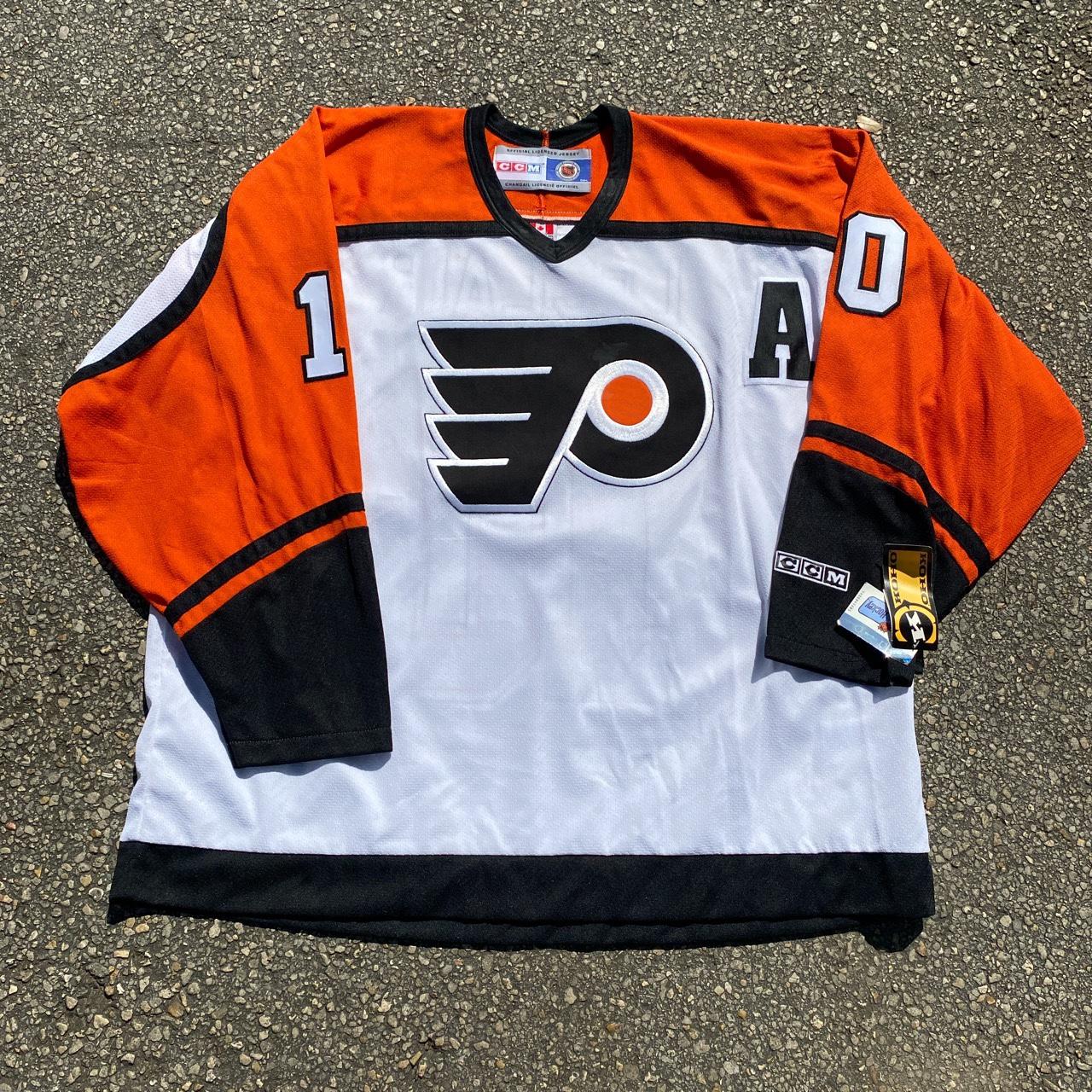 John LeClair Philadelphia Flyers Signed White Jersey