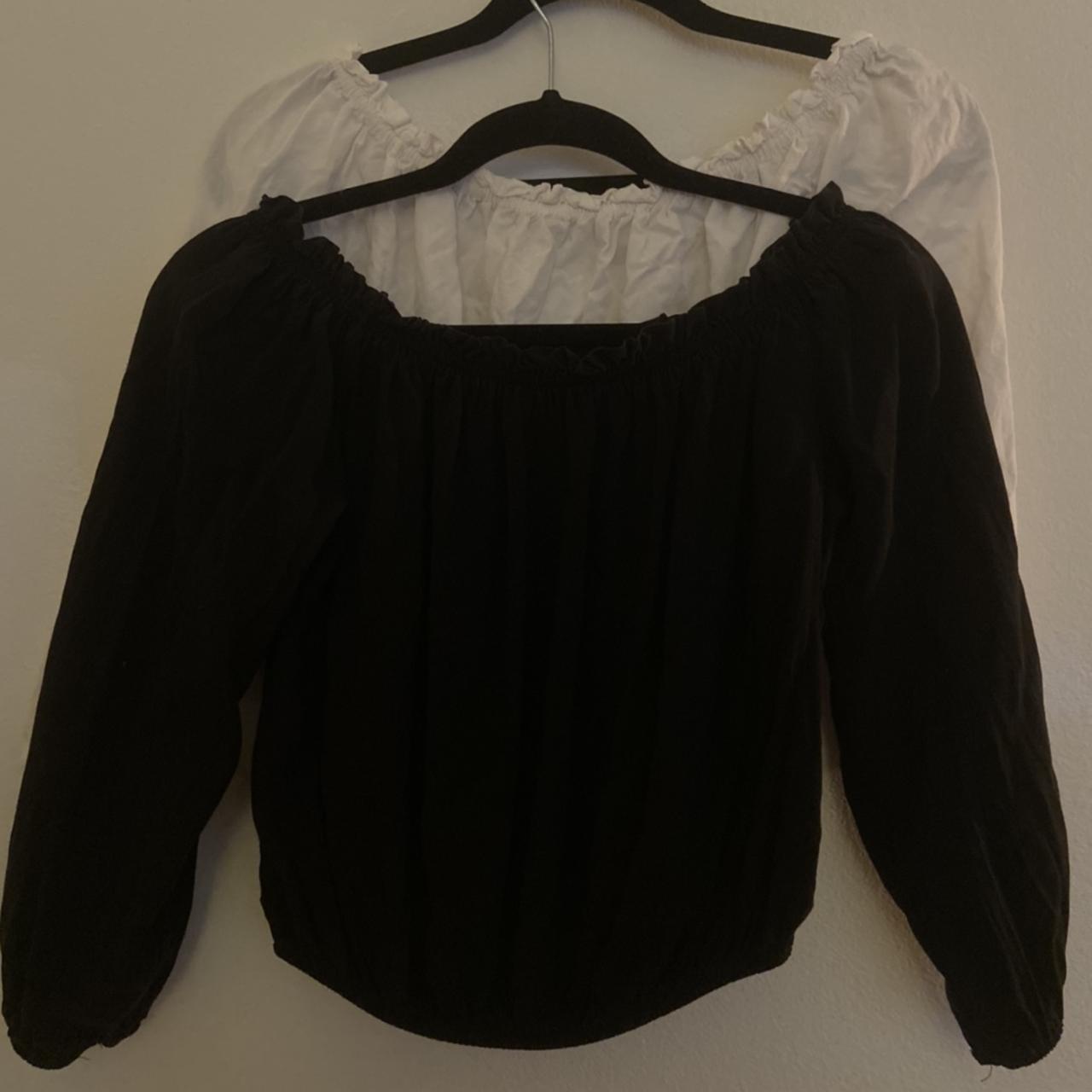 brandy melville black off the shoulder top , also for