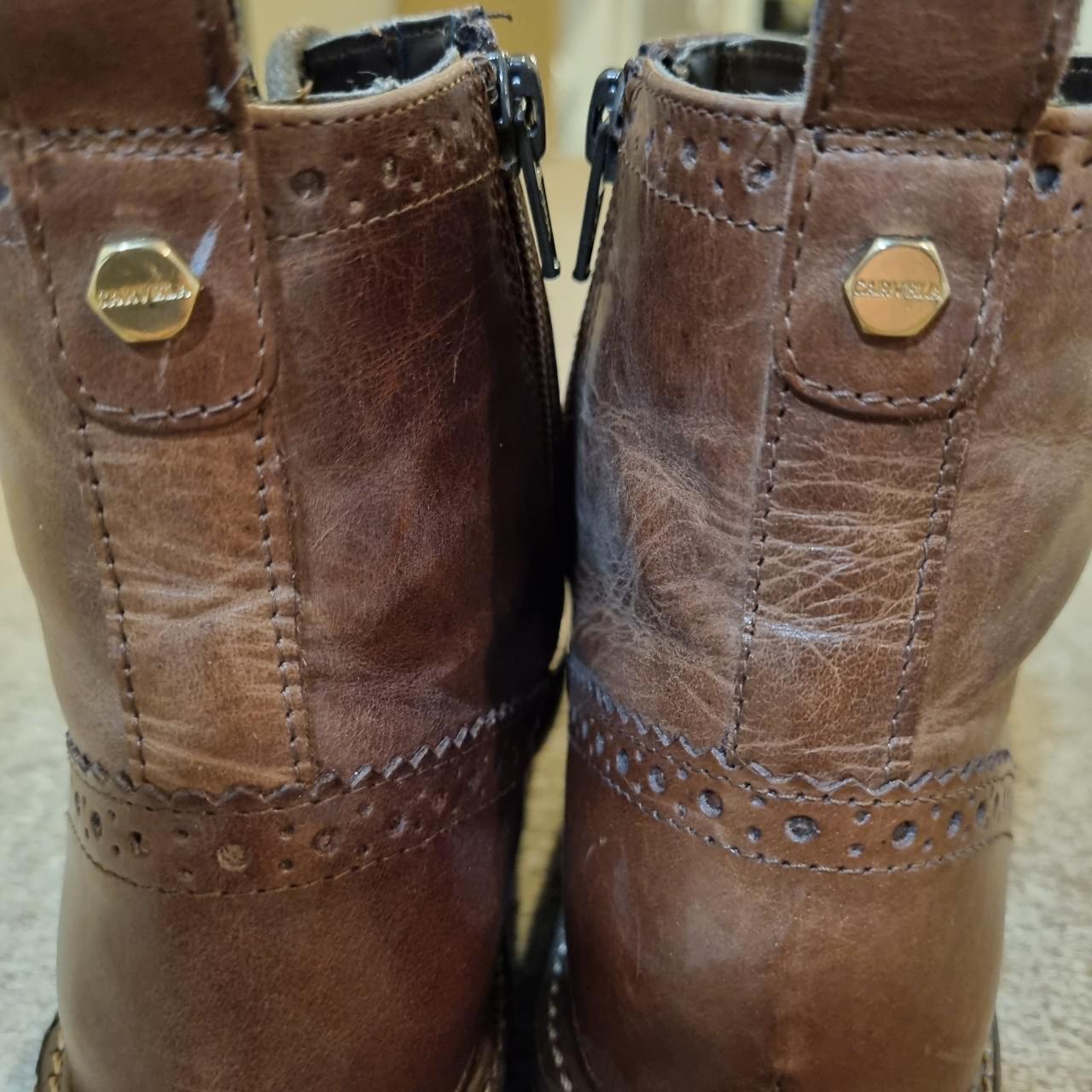 carvela black lace up boots