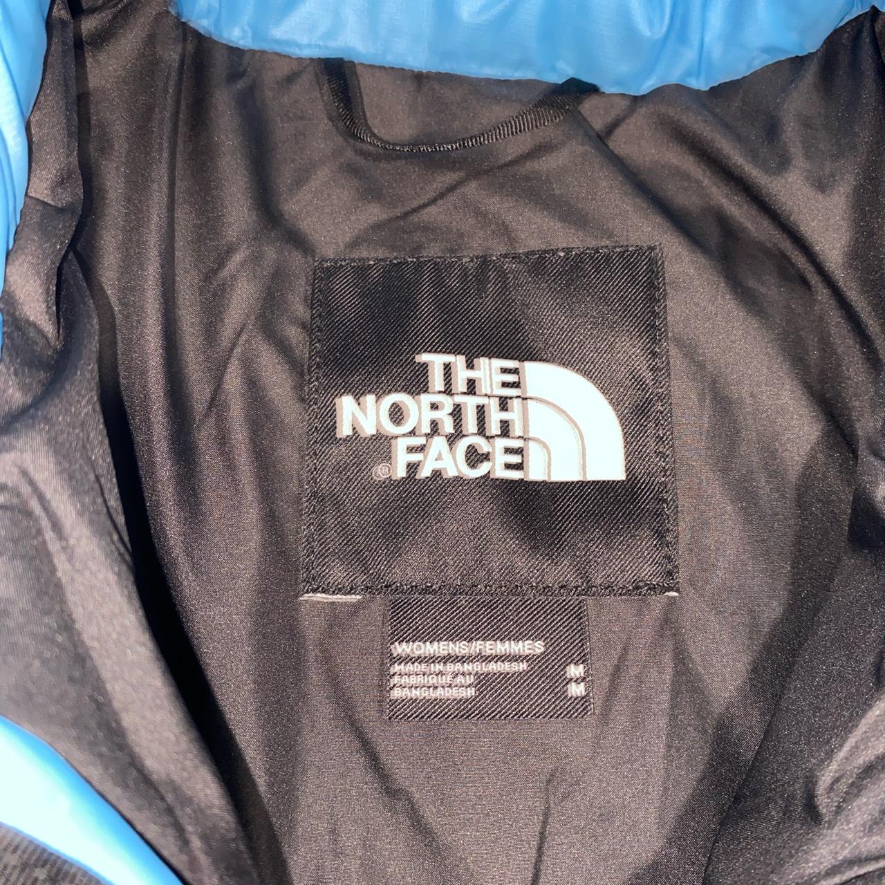 Blue and black The NorthFace puffer jacket Womens... - Depop