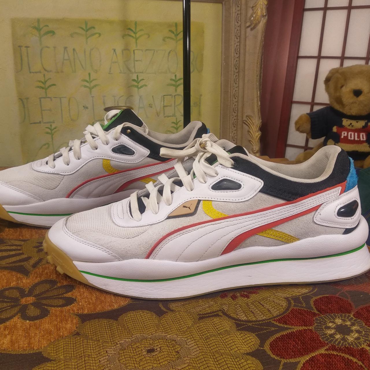 Puma Street Rider WH mens size 12 unity white-high... - Depop