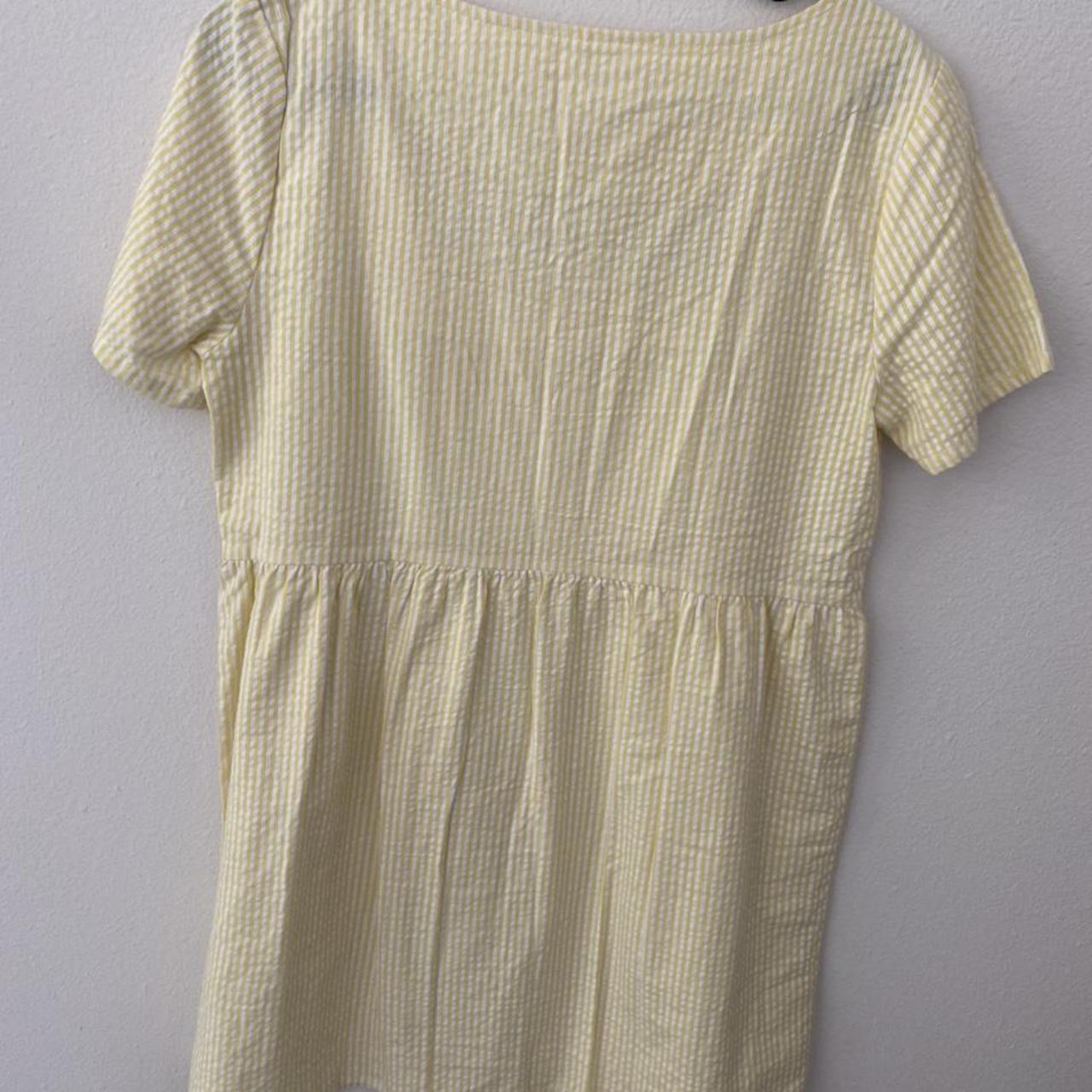 Urban Outfitters Women's White and Yellow Dress (3)