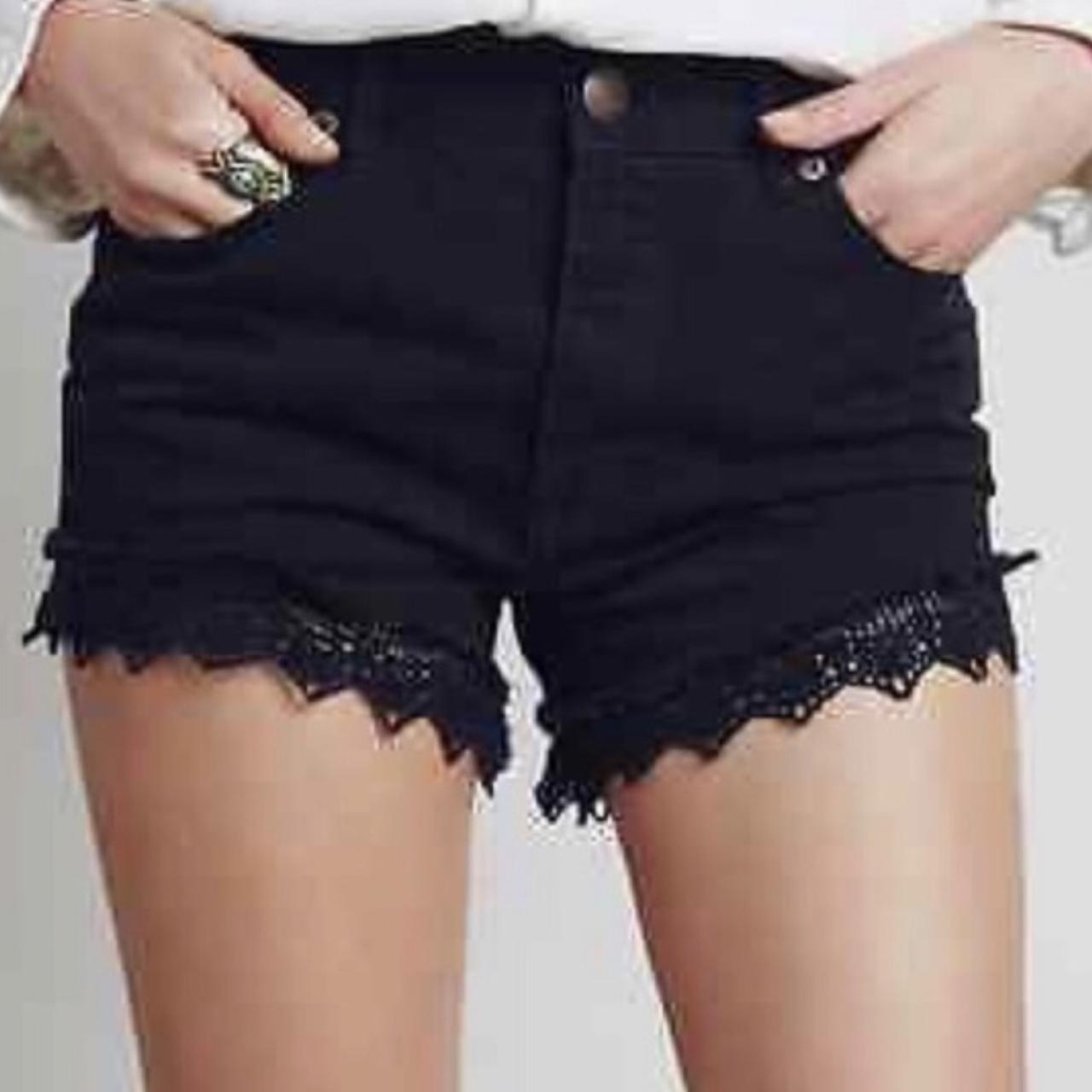 Hint of Lace High Waist Denim Shorts – The Obsessions Boutique