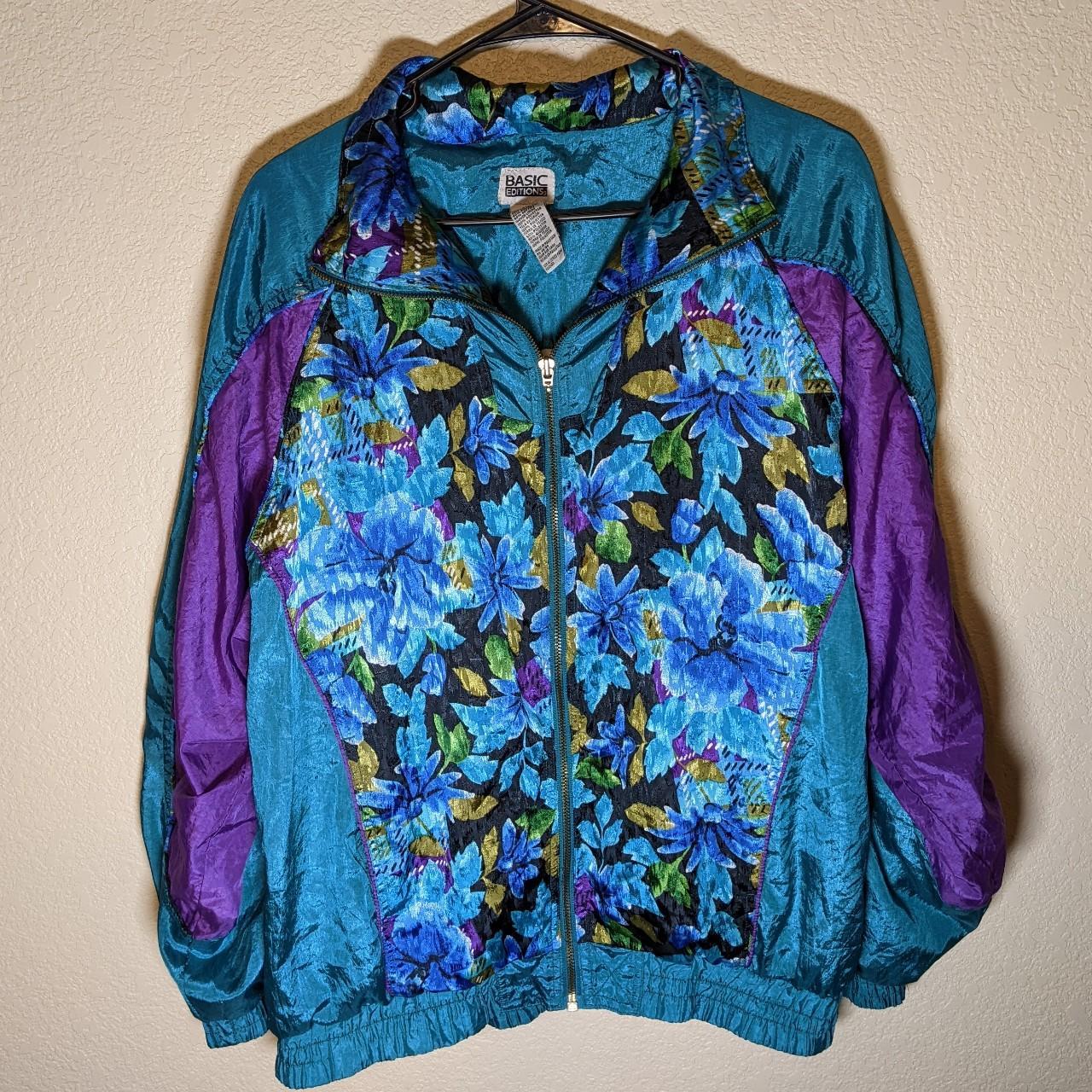 Women's Blue and Purple Jacket | Depop