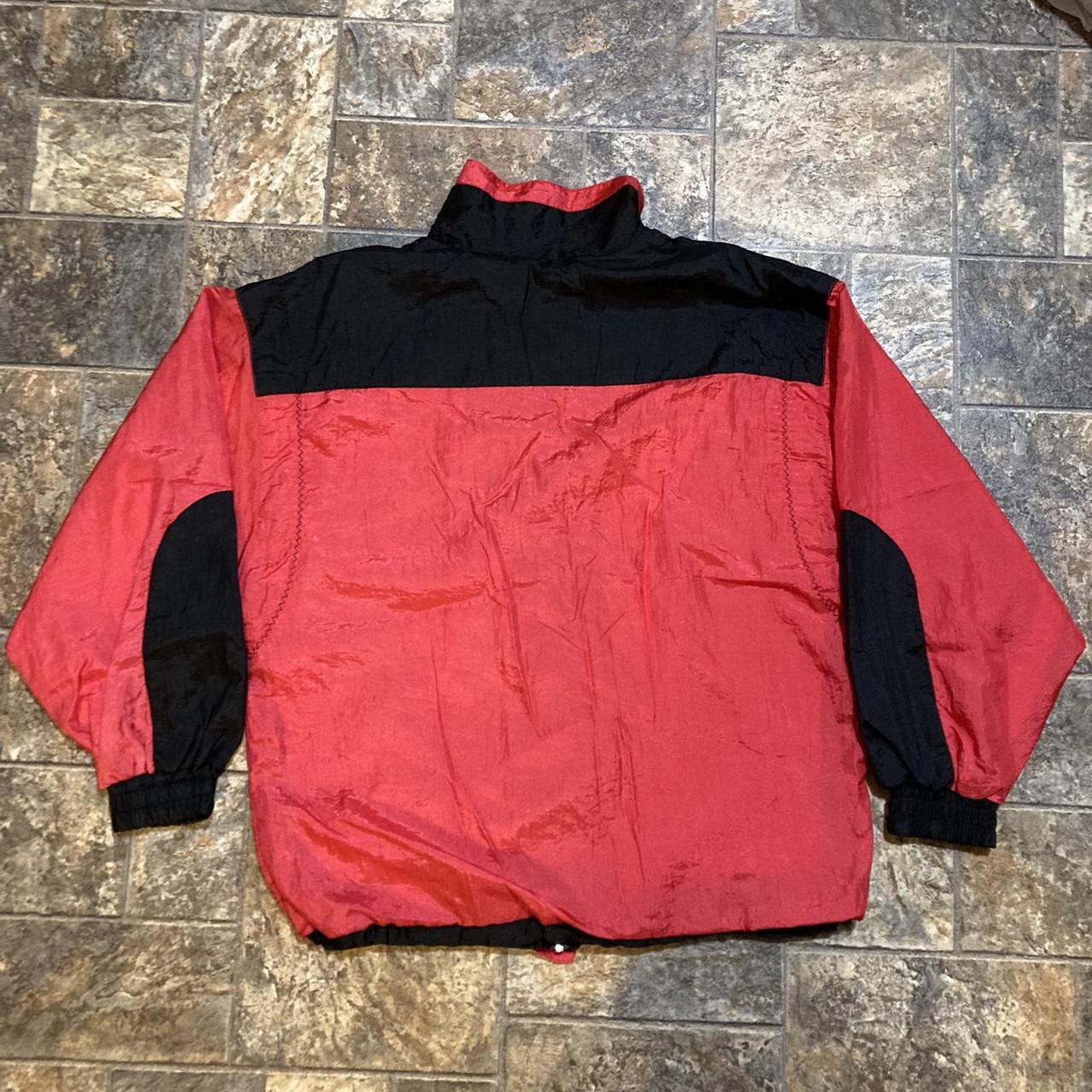 Vintage 80s 90s Style Nylon Windbreaker Jacket With... - Depop