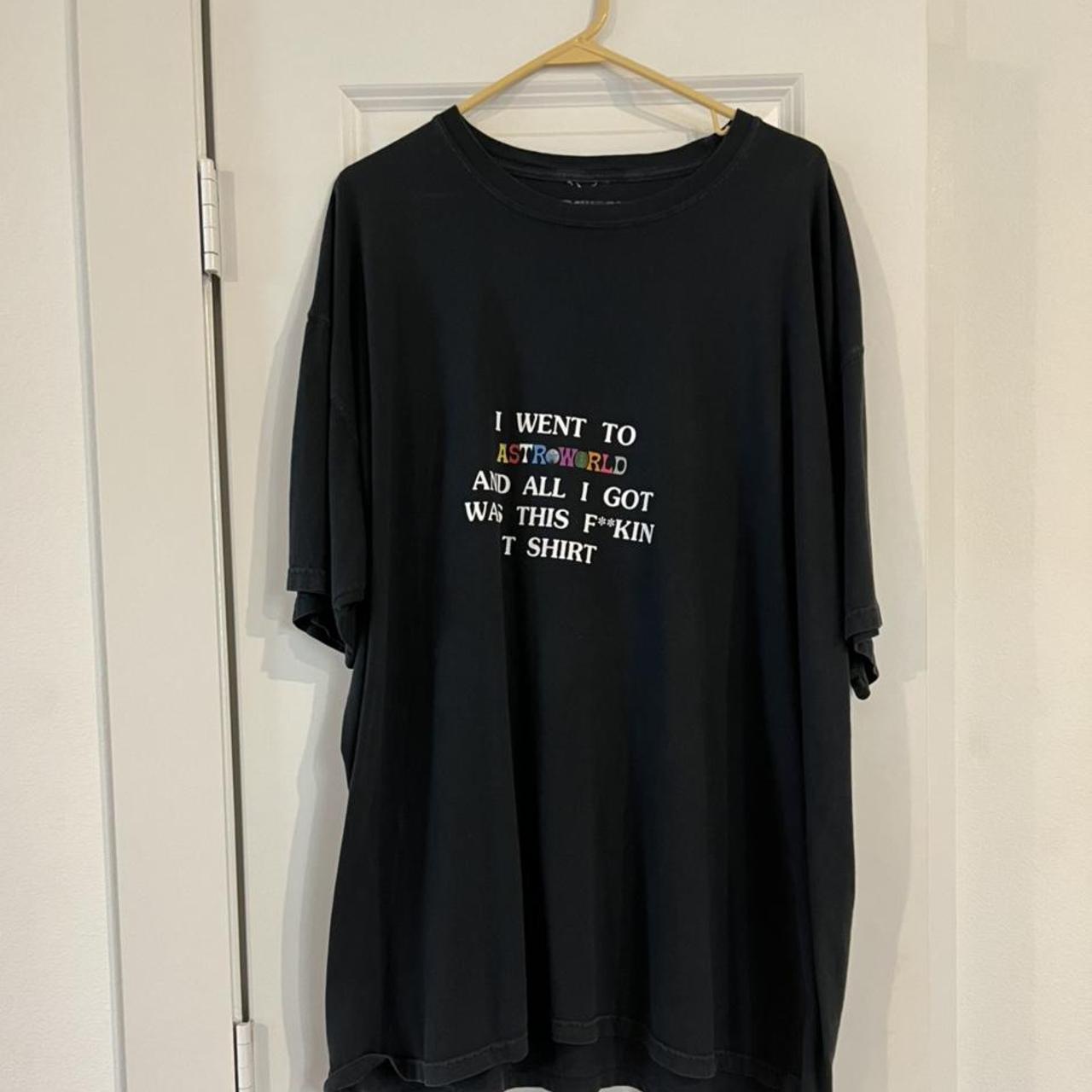 ASTROWORLD MERCH - BLACK TEE ALL I GOT TRAVIS SCOTT