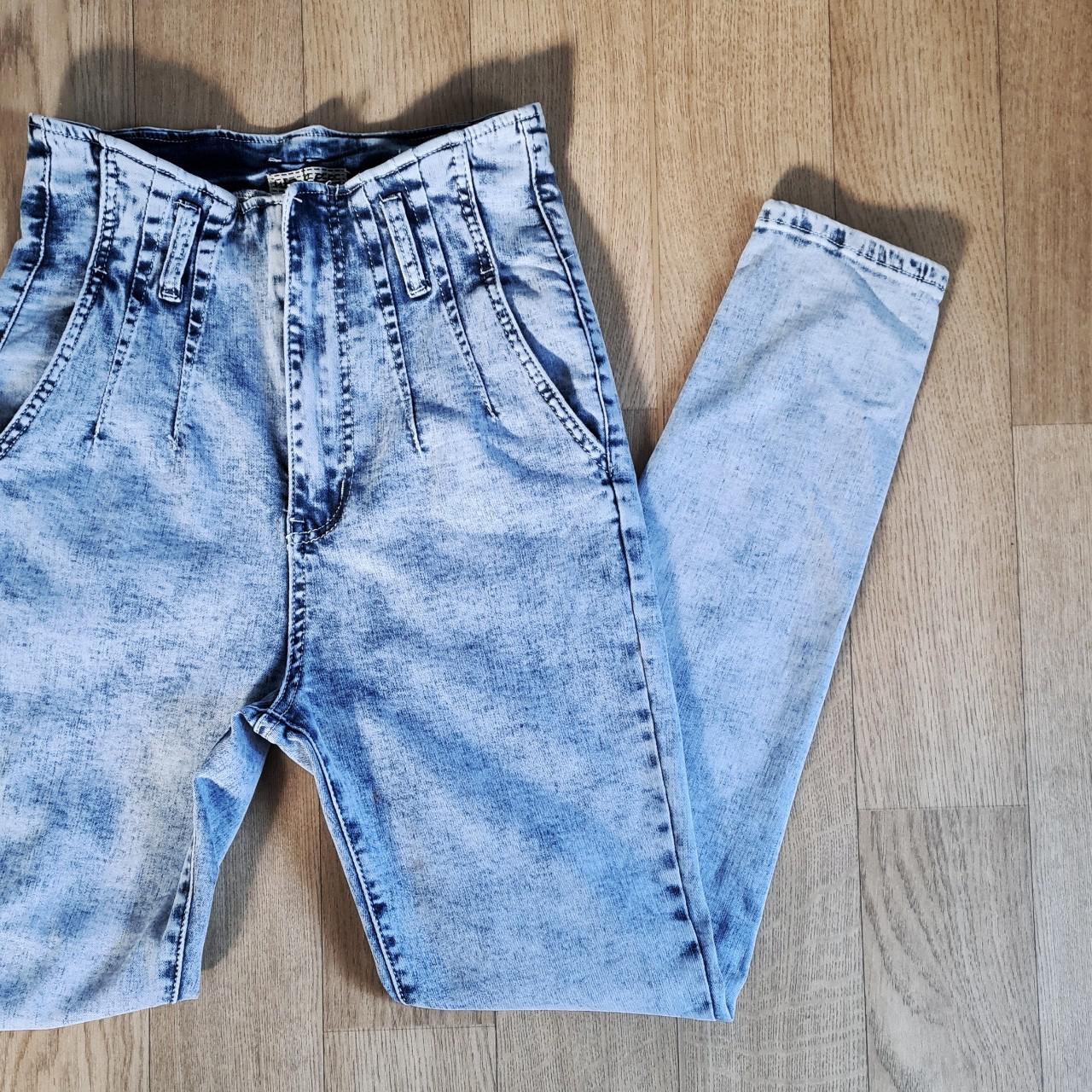 80s style acid wash jeans Awesome high waist acid... - Depop