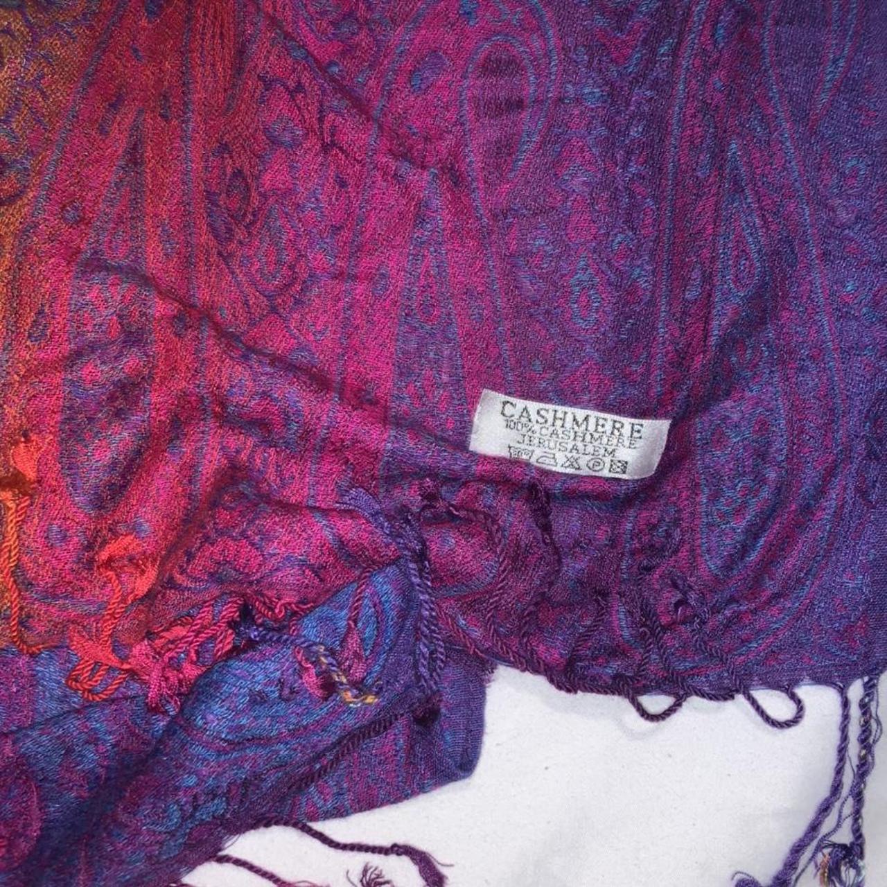 360 Cashmere Women's Pink and Green Scarf-wraps (4)