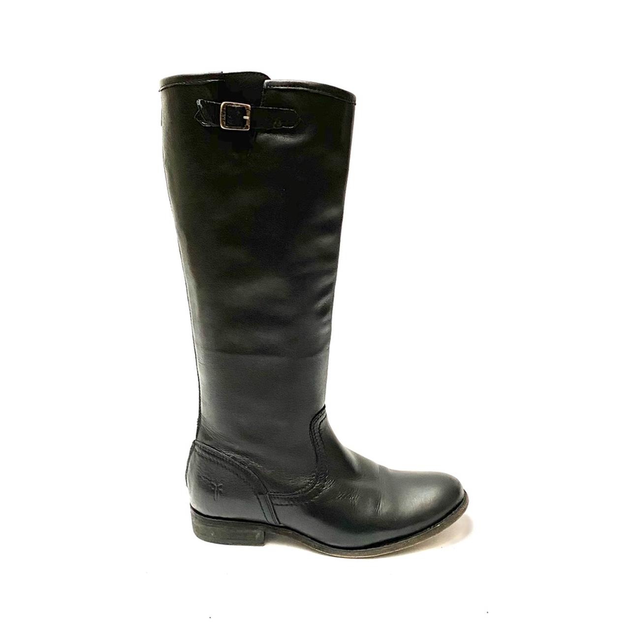 vintage black knee high boots