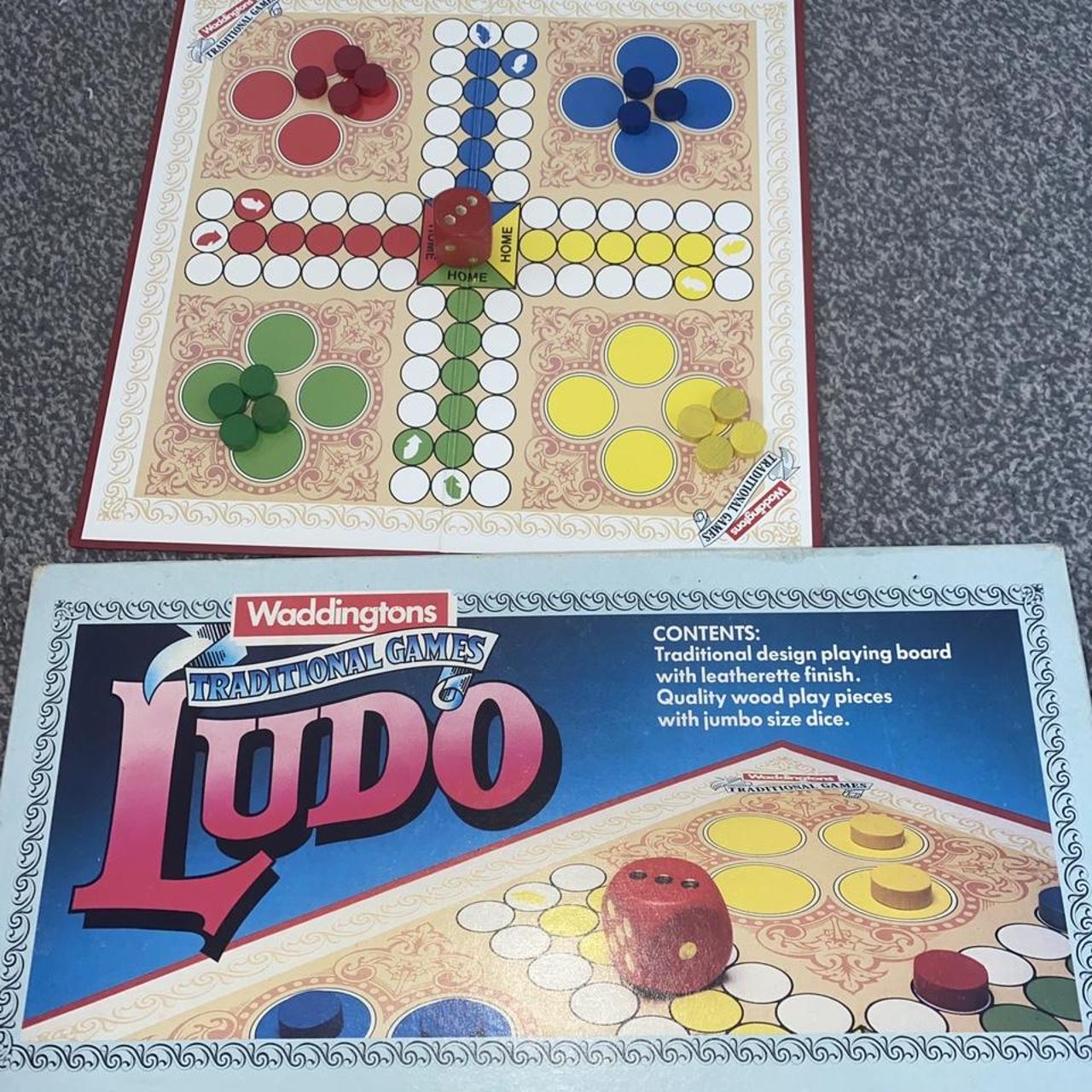 Vintage Waddingtons Ludo Board Game Comes With... - Depop