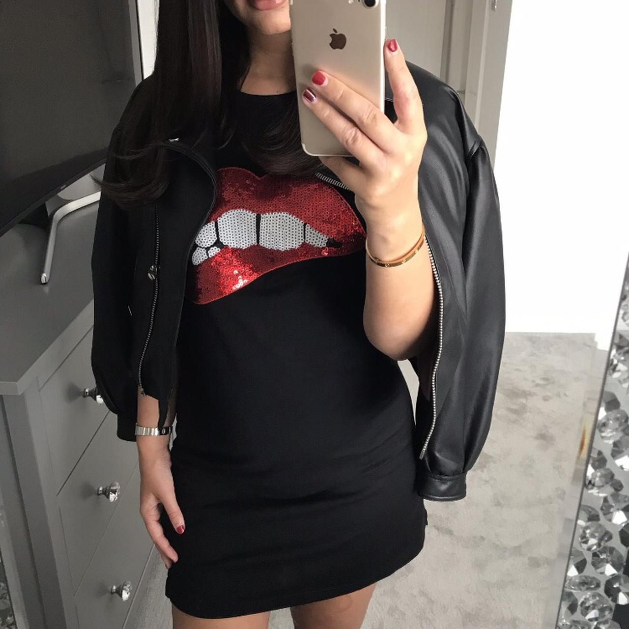 Lips t shirt dress sale