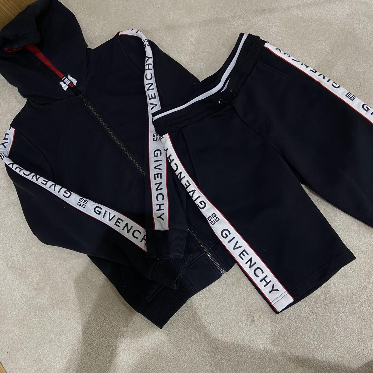 Red, Black And White Tracksuit Givenchy Shorts And... - Depop