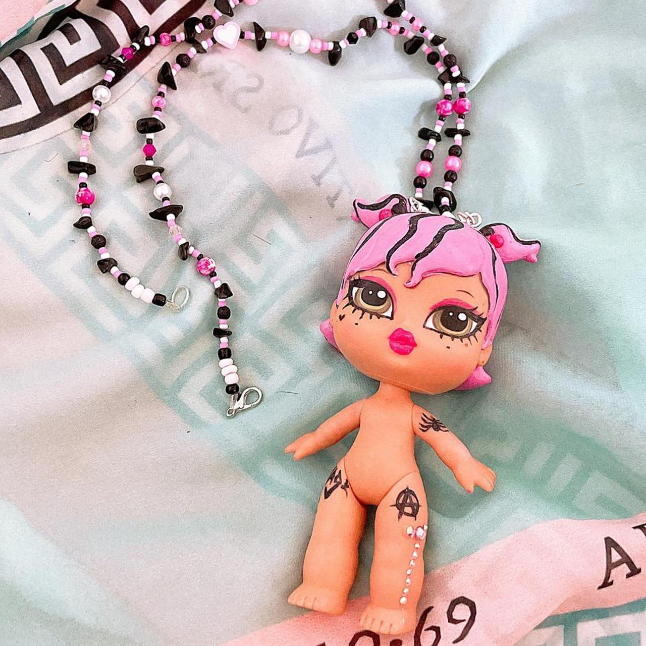 Women's Pink and Black Jewellery