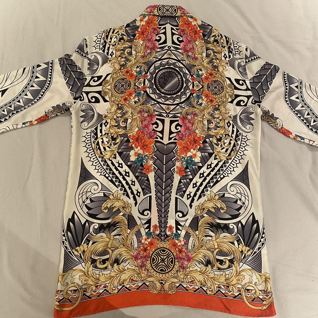 Versace Collection tropical 100% silk shirt. Worn a... - Depop