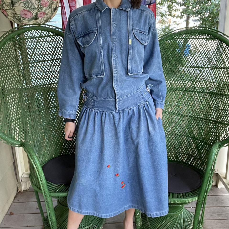 80s clearance jean dress