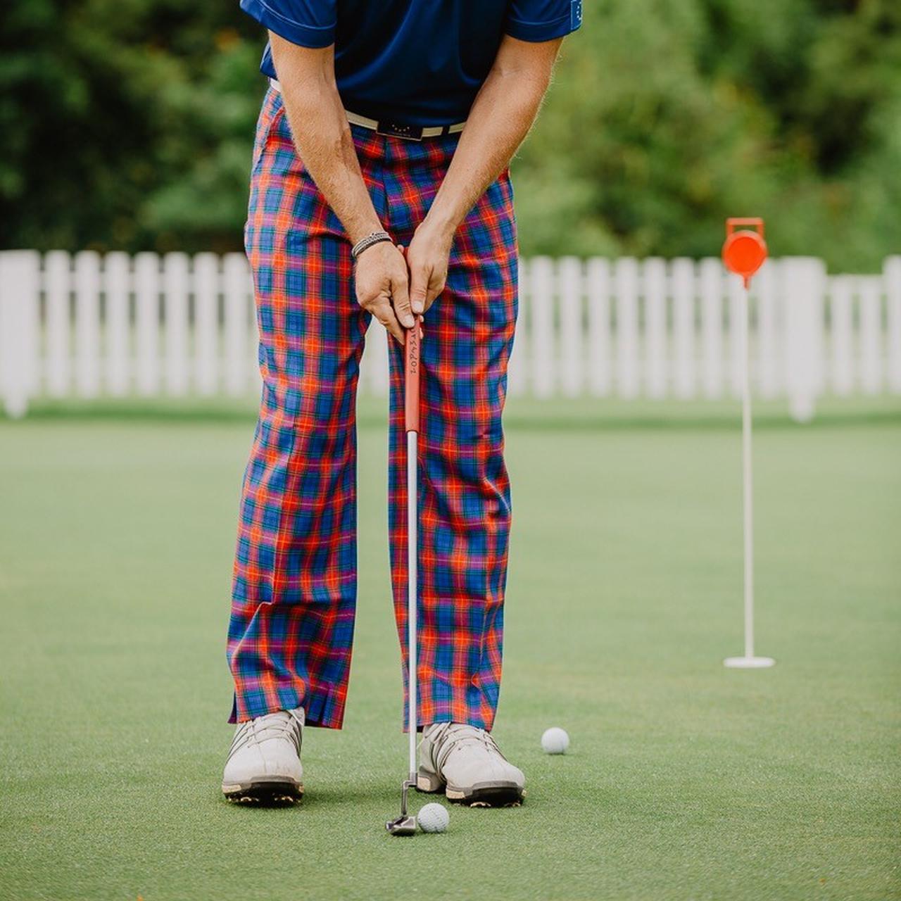 Golf pants plaid Cut Out Stock Images & Pictures - Alamy