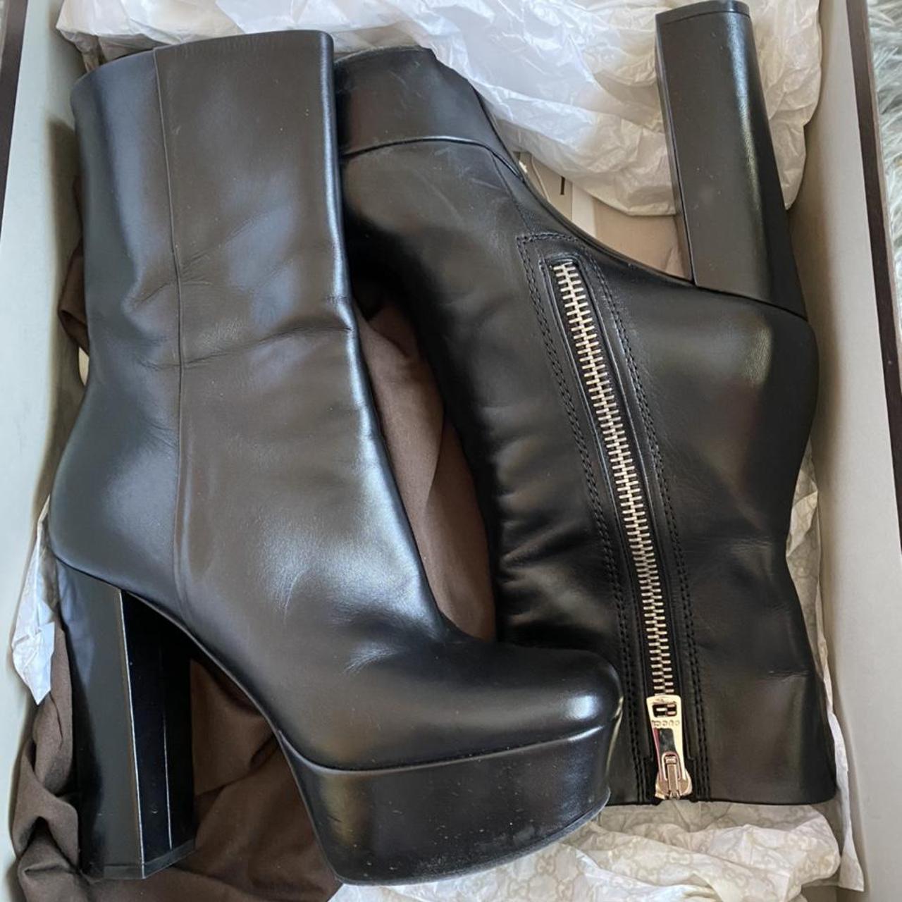 Authentic Black Gucci Boot Heels! These... -