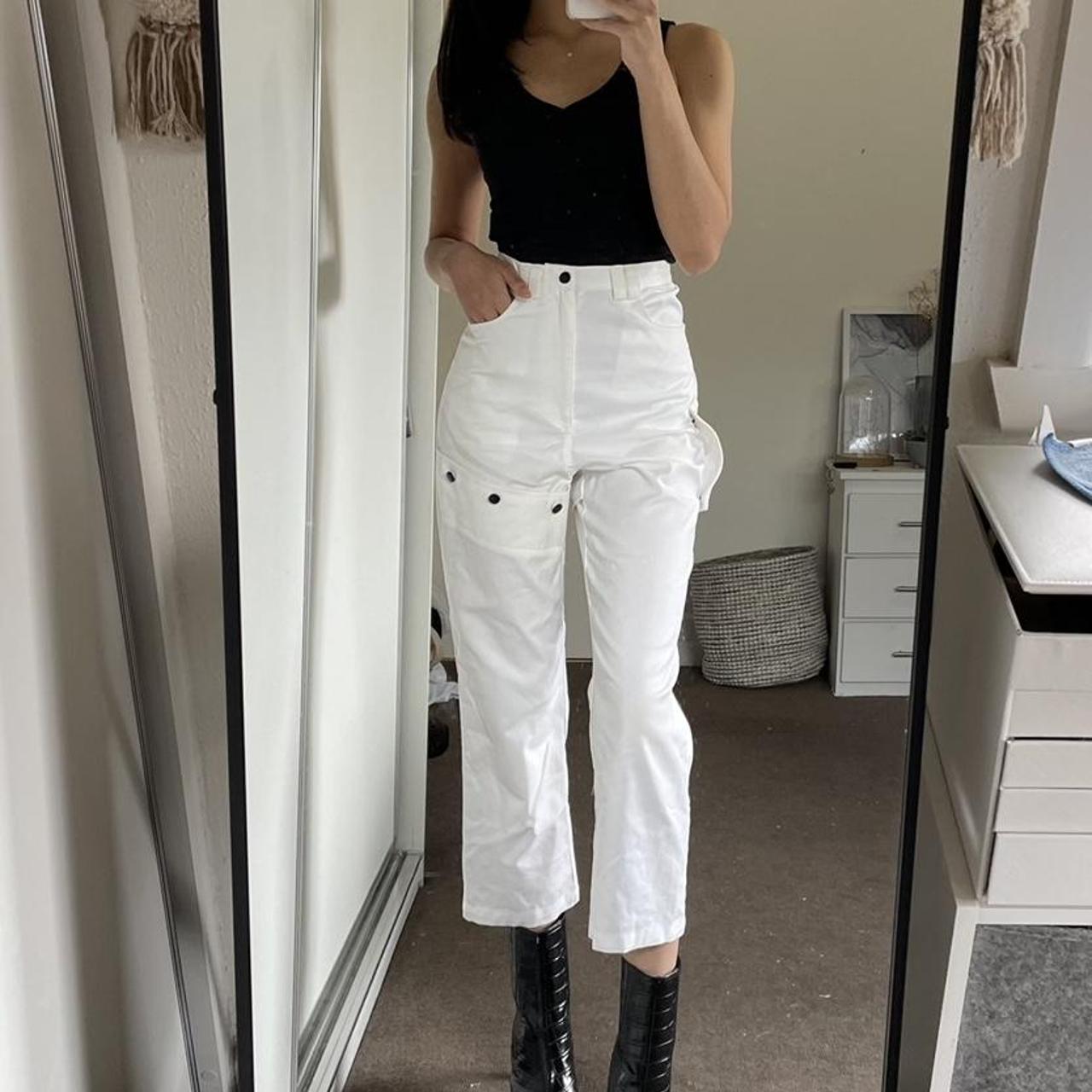 Bardot Women's White Trousers | Depop