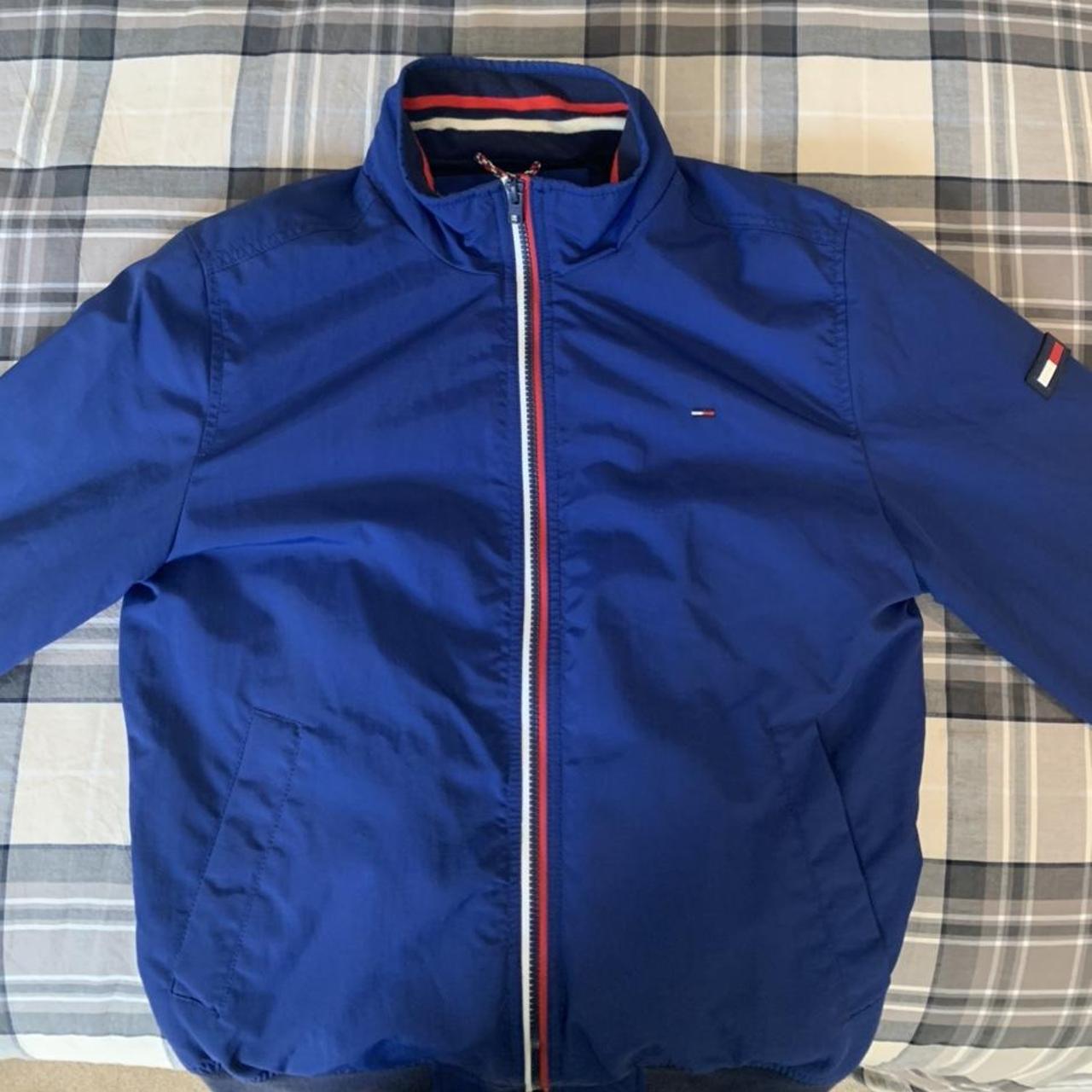 Royal Blue Tommy Hilfiger Bomber Jacket RRP... - Depop