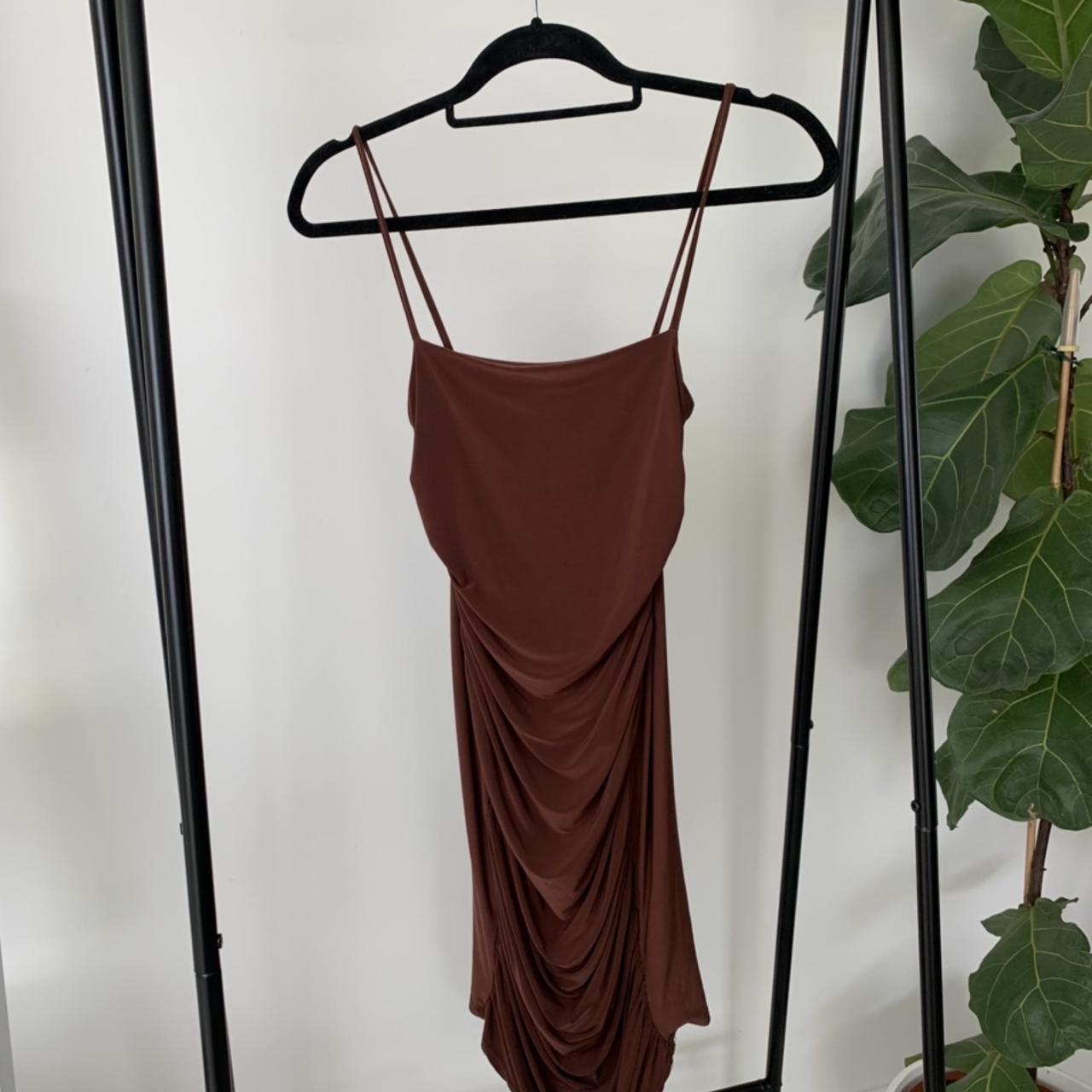 Missguided Women's Brown Dress | Depop