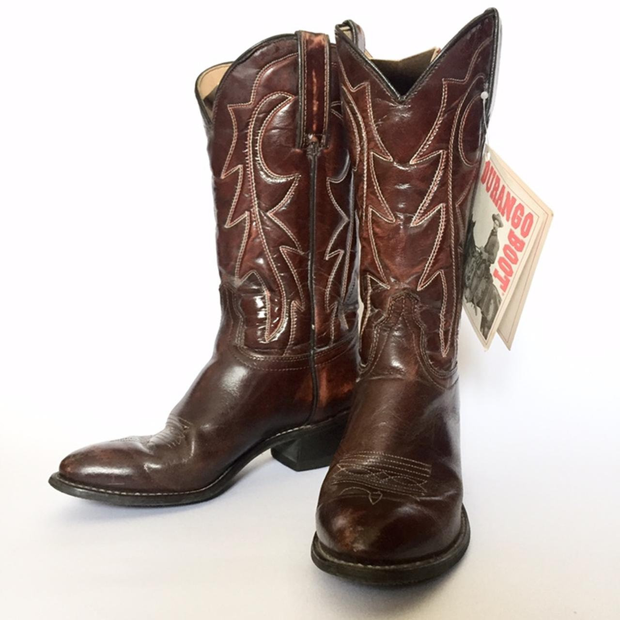 Durango Boot Stivali vintage anni 80 in vera pelle Depop