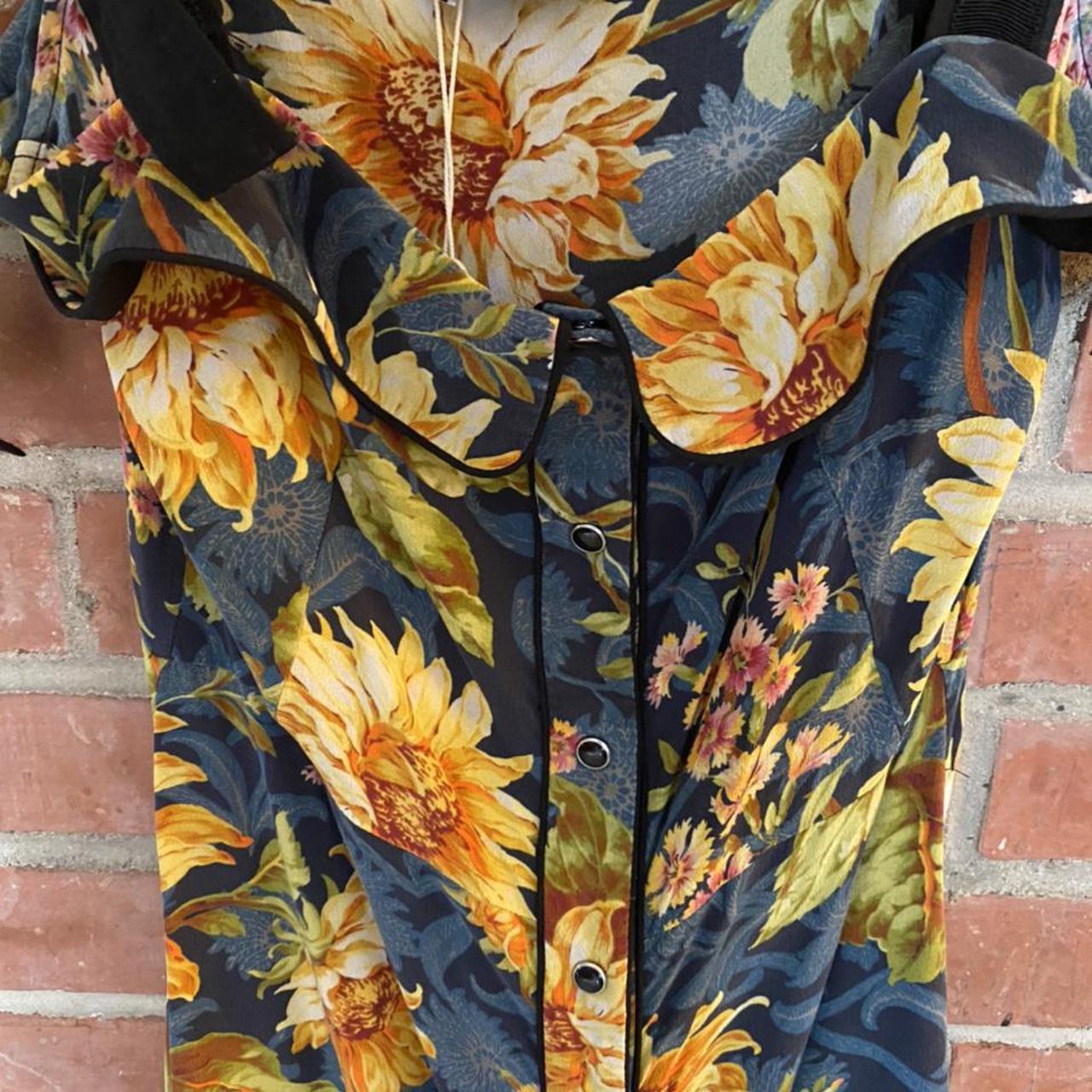 Sandro Sunflower Silk top Dress