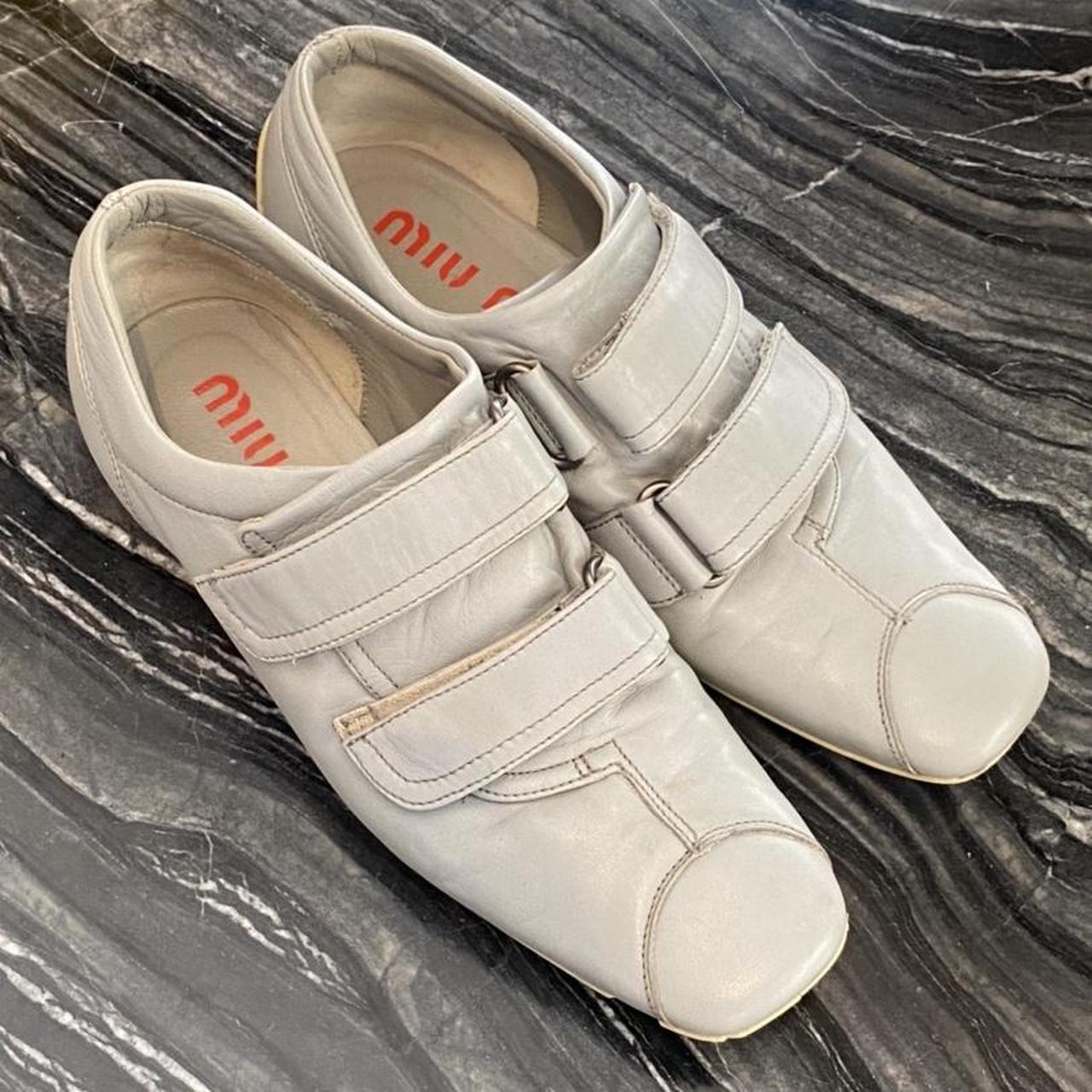 Vintage miu miu sneakers with Velcro. Size 35 1/2 | Depop