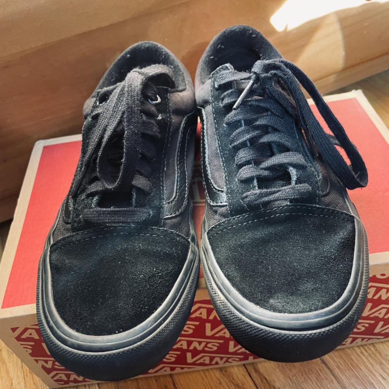 all black vans size 5.5