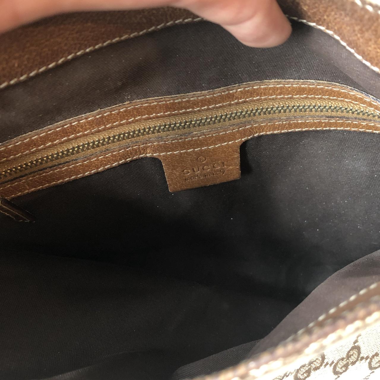 Authentic vintage Gucci Jackie hobo bag in monogram - Depop