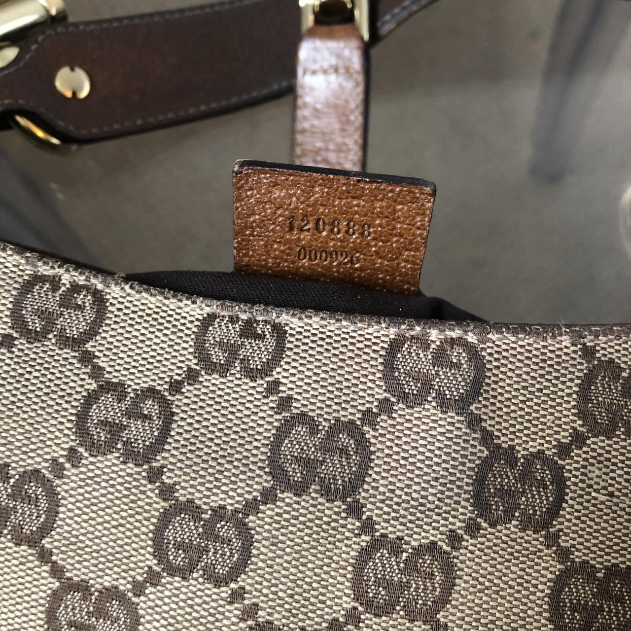 Authentic vintage Gucci Jackie hobo bag in monogram - Depop