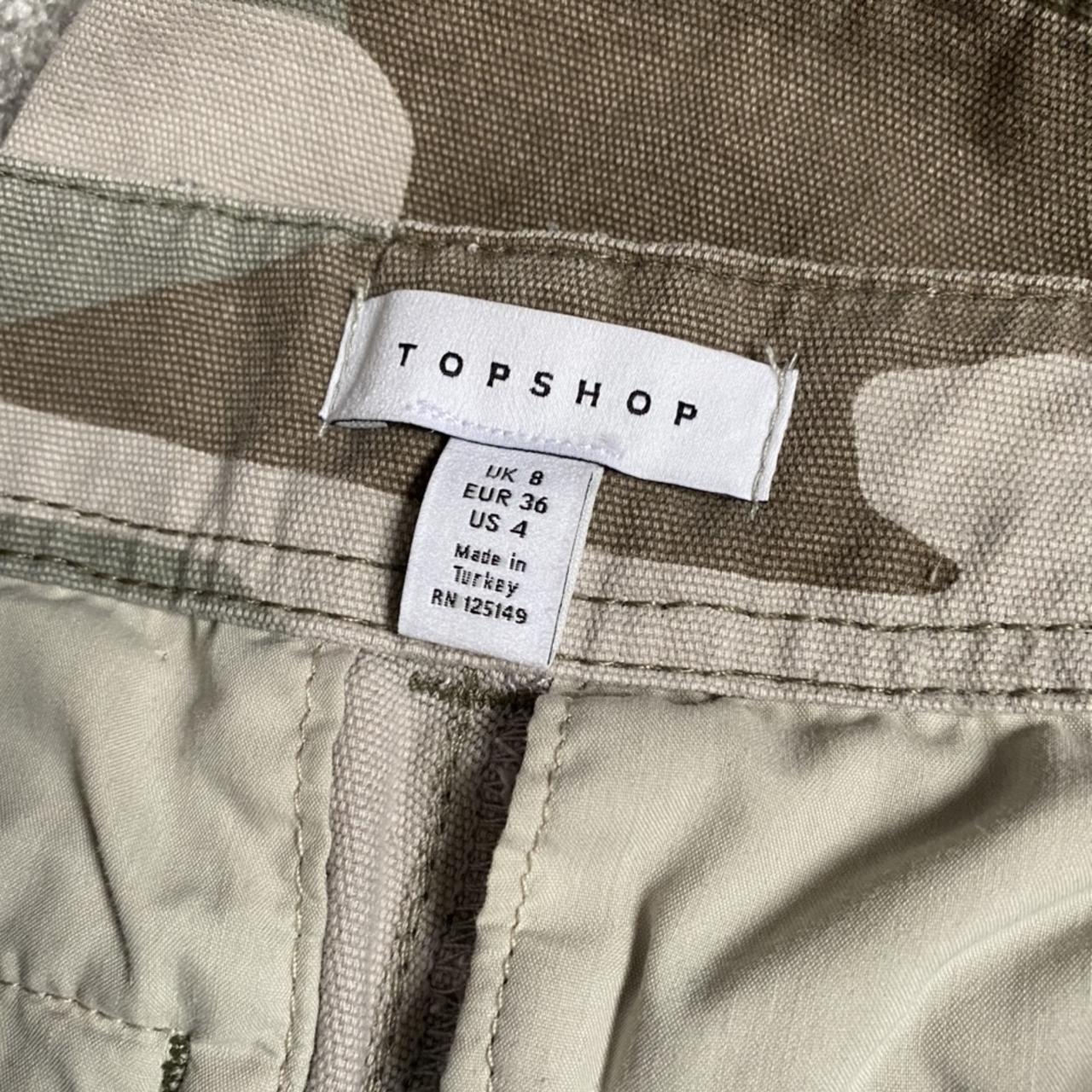 Topshop cargo pants worn once, excellent condition!... - Depop