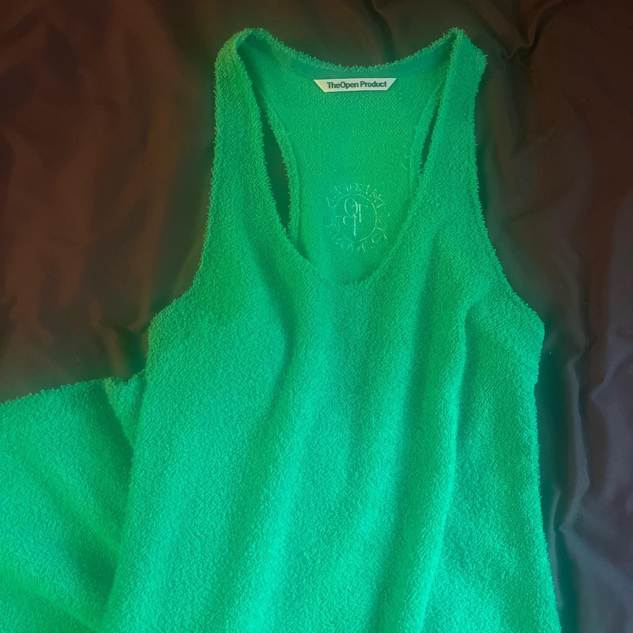 TheOpen Product green terry dress :) as seen on - Depop