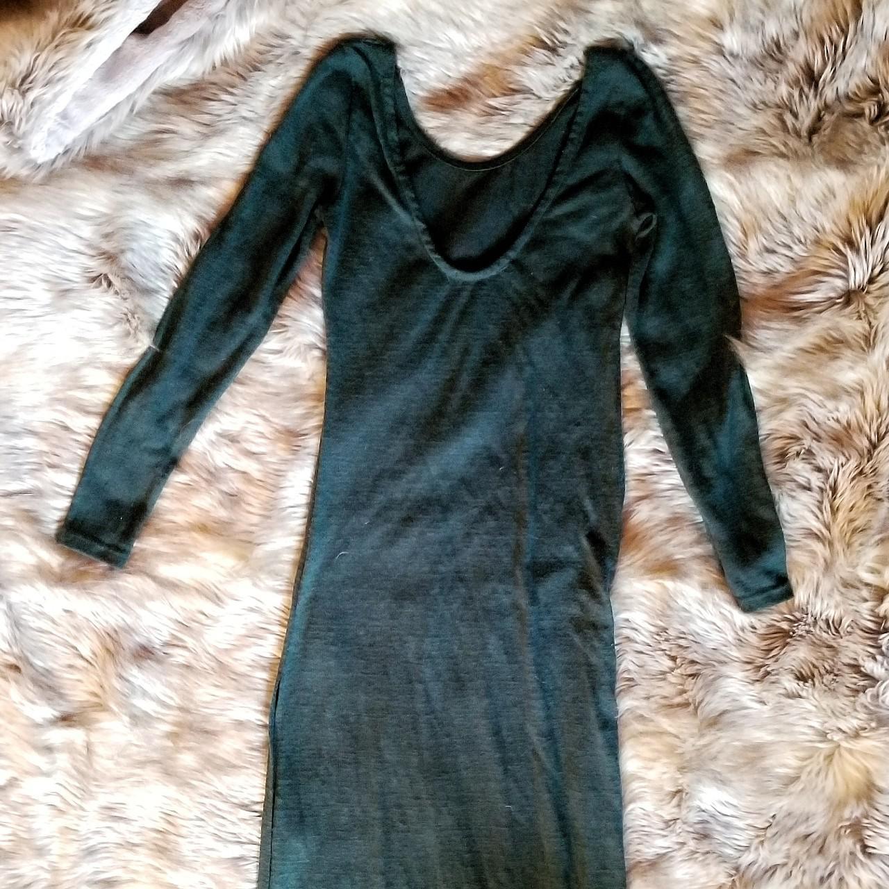 Long Forest Green Slit Dress // Super sexy, cute... - Depop