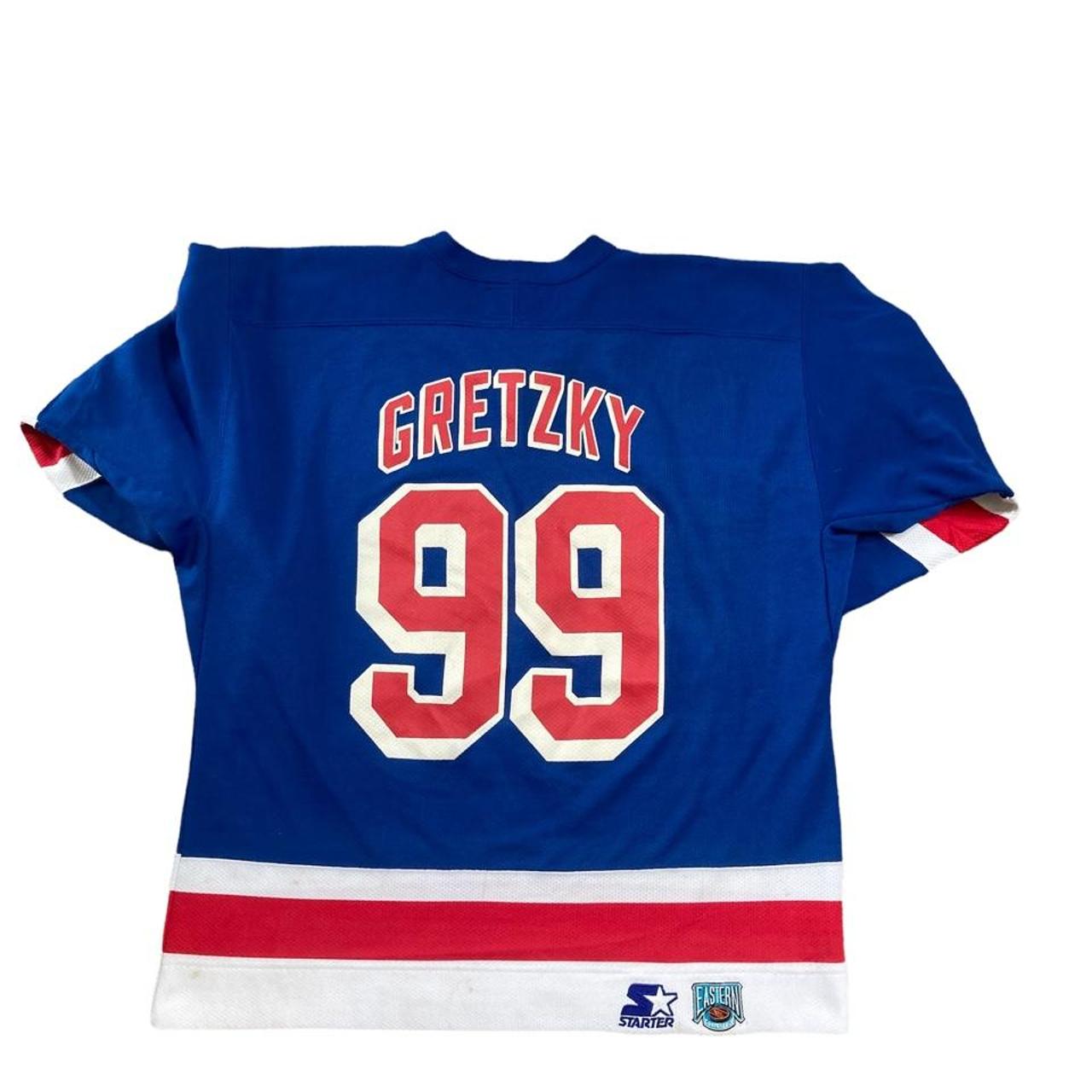 Vintage Wayne Gretzky 99 New York Rangers Starter... - Depop