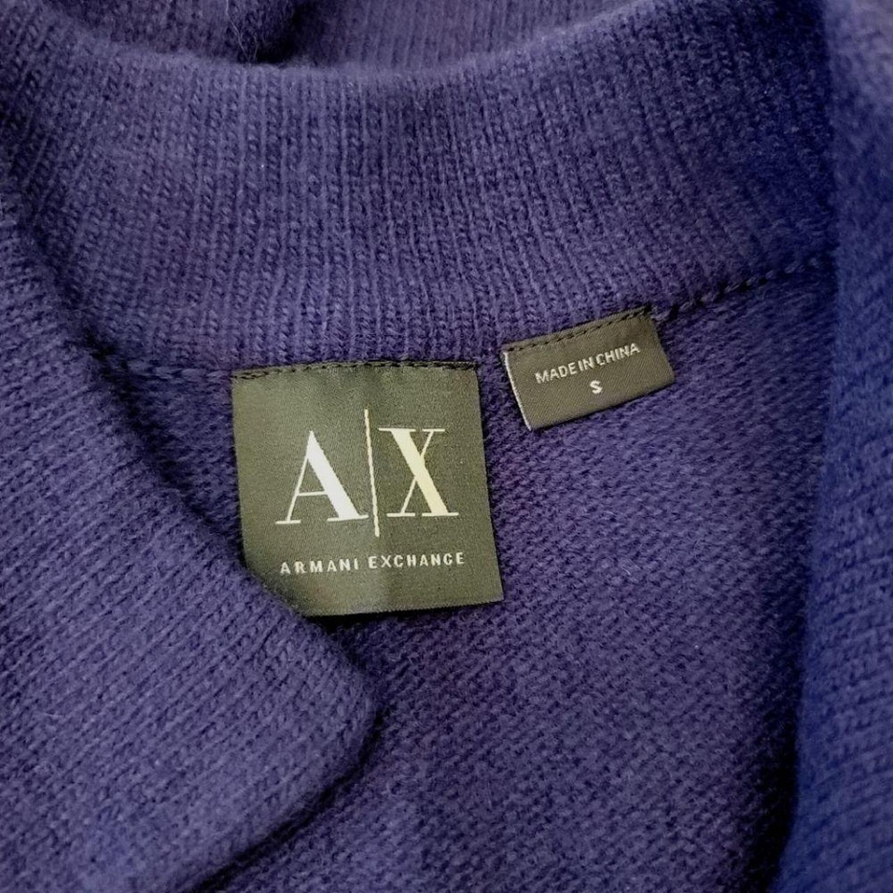 NEW Armani Exchange Indigo 100% Lambswool... - Depop