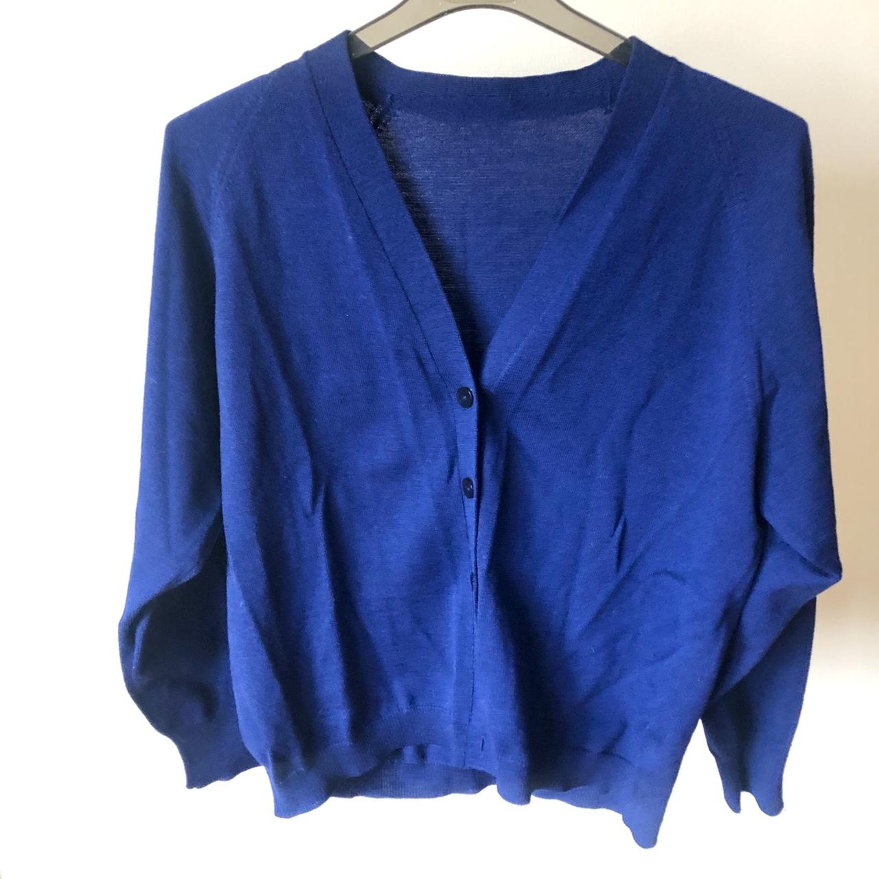 Women's Blue Cardigan | Depop