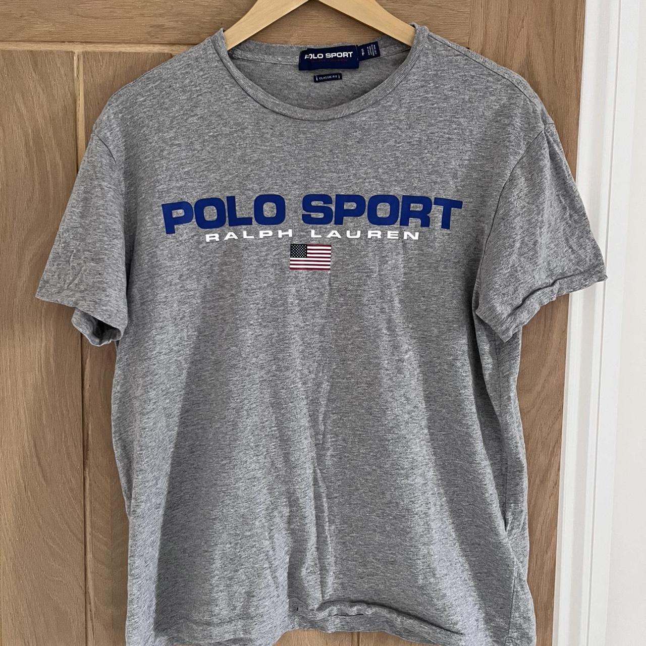 Polo Sport Men's Grey T-shirt | Depop