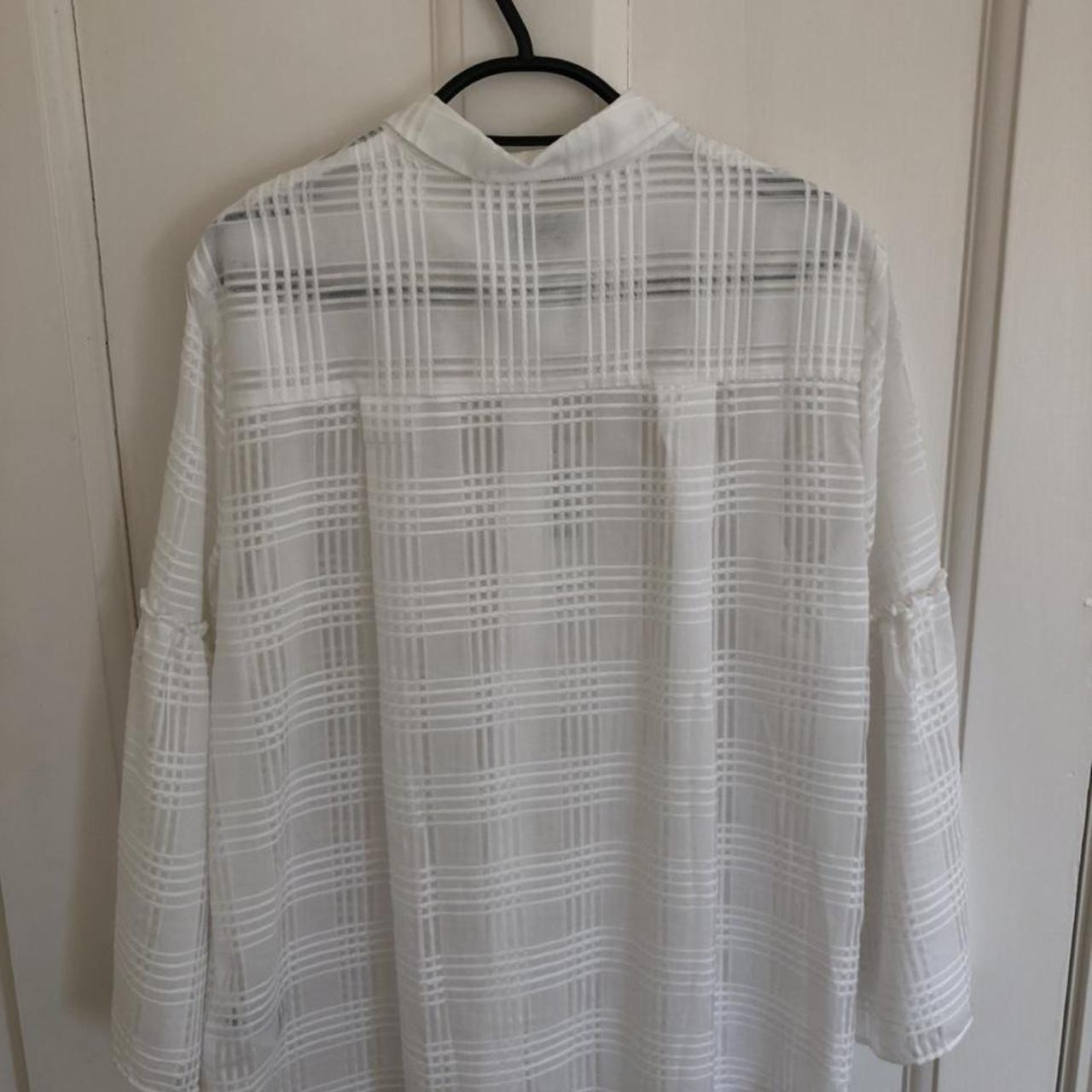 Jigsaw White Check Shirt * Brand new with tags *... - Depop