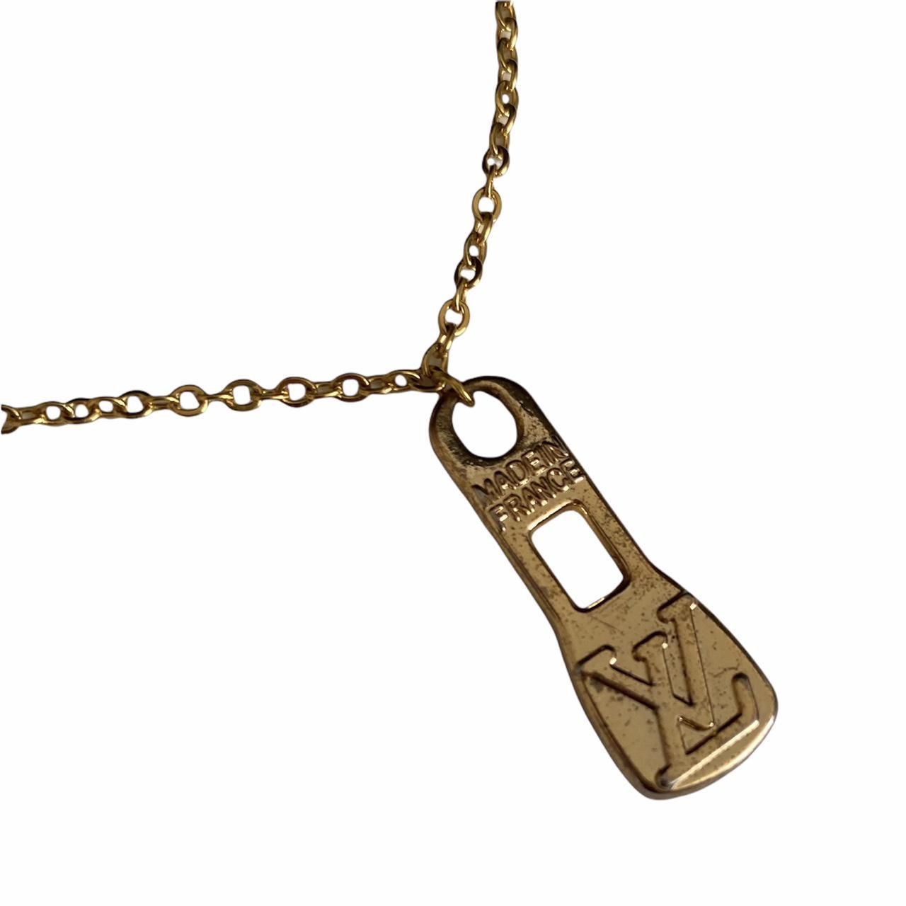 Small Louis Vuitton Zipper Pull Necklace Zipper - Depop