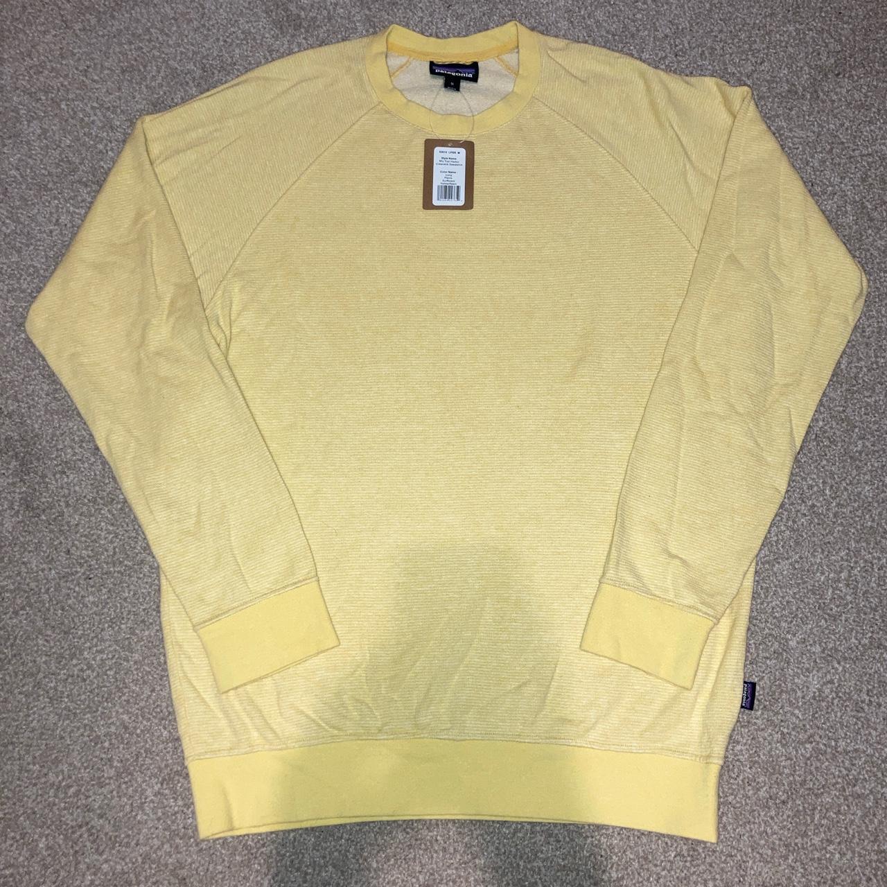 patagonia yellow sweatshirt