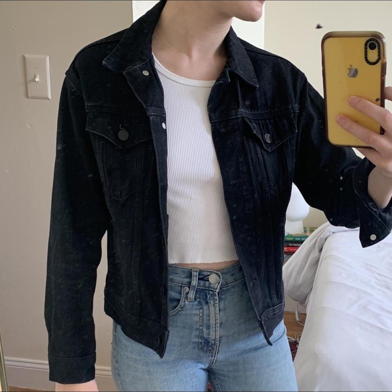 Everlane black hot sale denim jacket