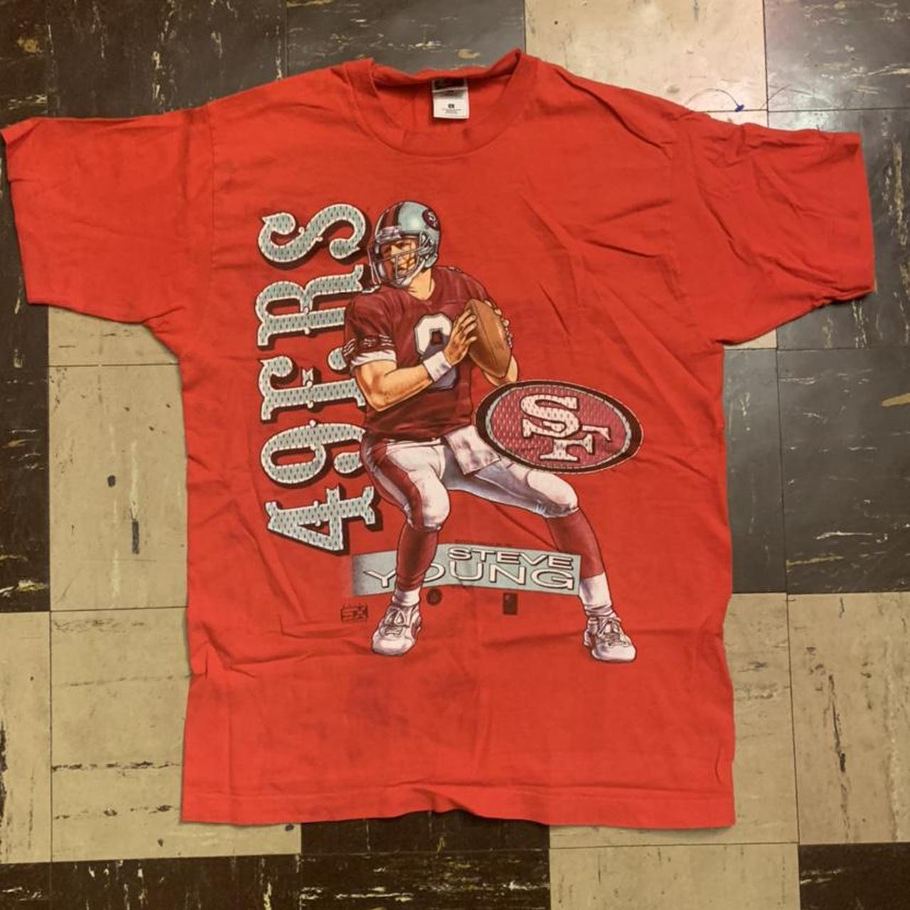 Vintage San Francisco 49ers Steve Young T Shirt Size XL