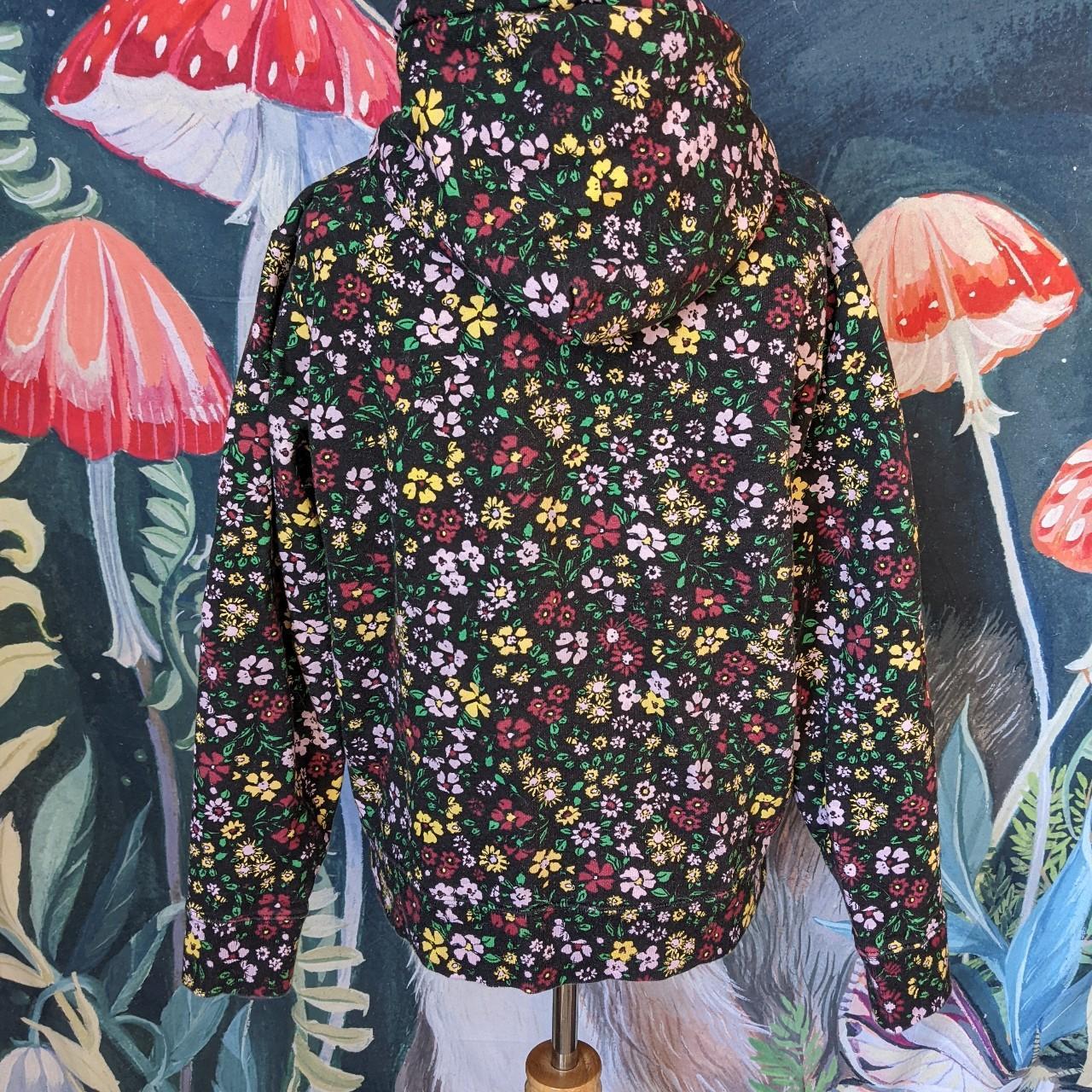 Teddy Fresh Grandma's Floral Hoodie. Size XS, worn... - Depop