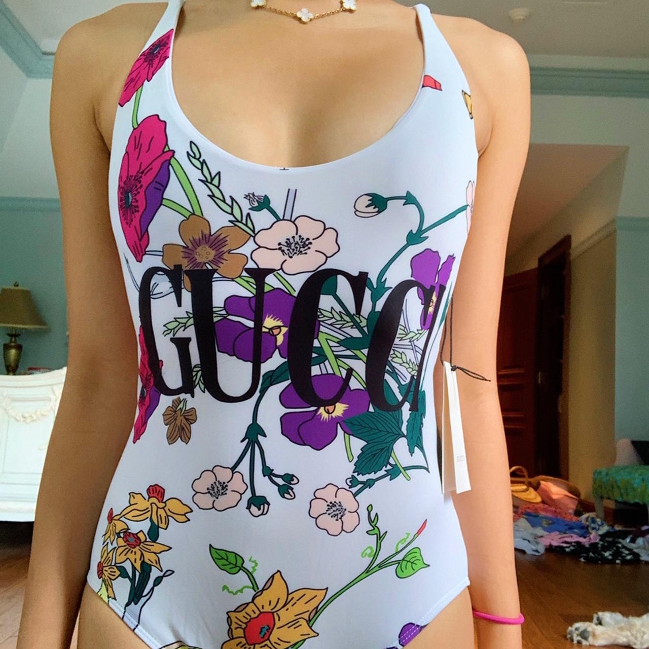 REPOP NWT GUCCI Flora swimsuit Originally 950 Depop