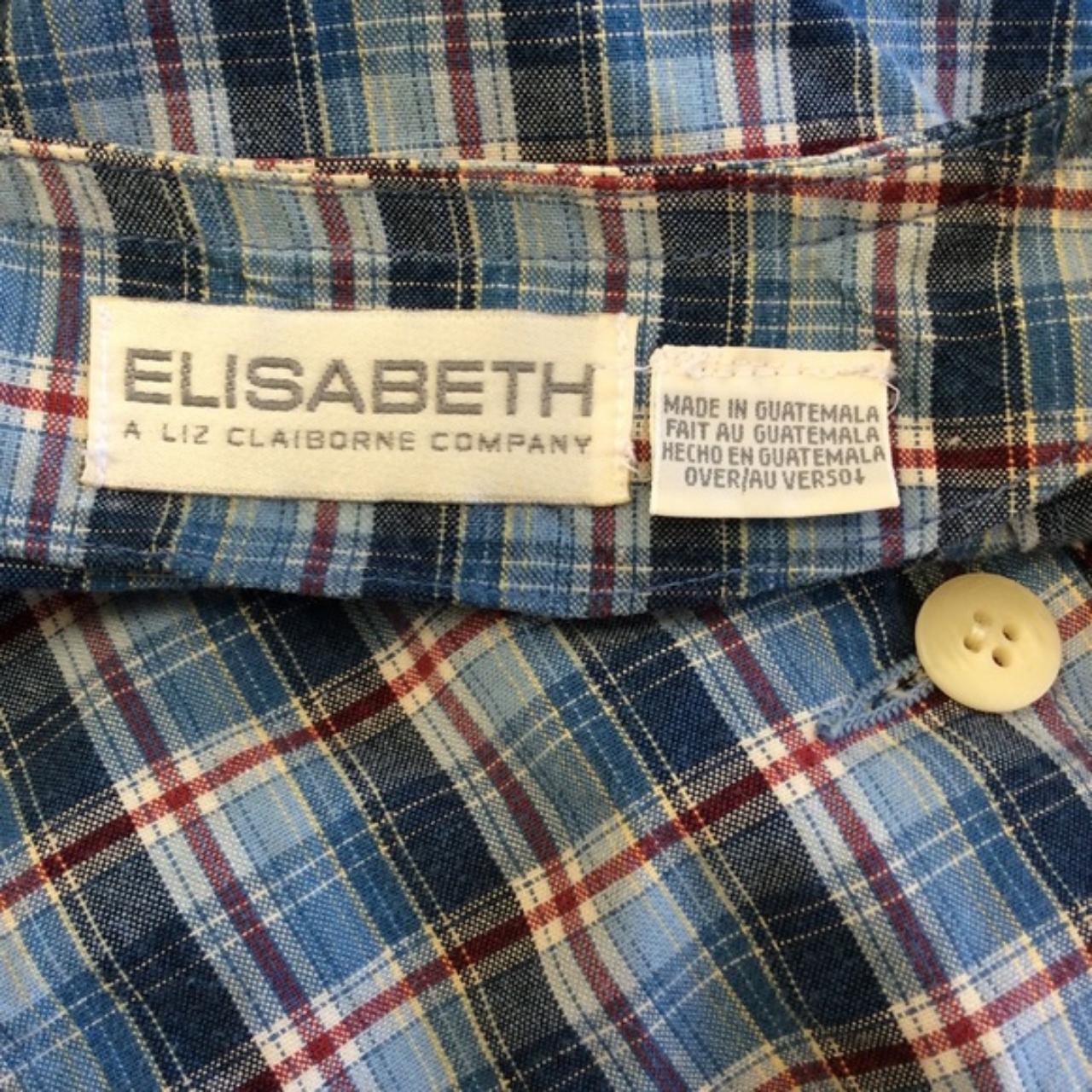 #80s Elisabeth Liz Claiborne XL Blue Plaid Vest. No... - Depop