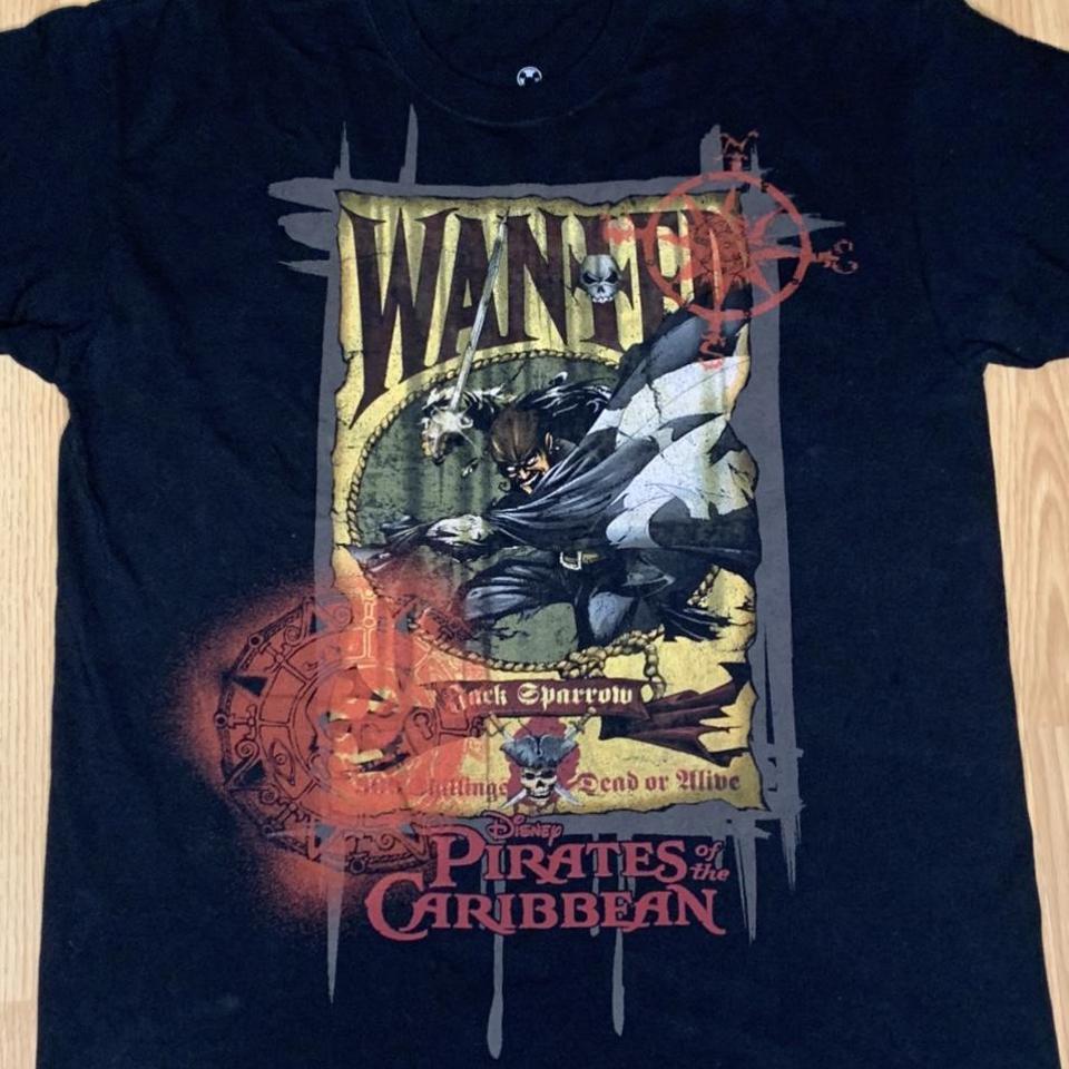 Vintage Pirates of the Caribbean Movie Promo T Shirt - Depop